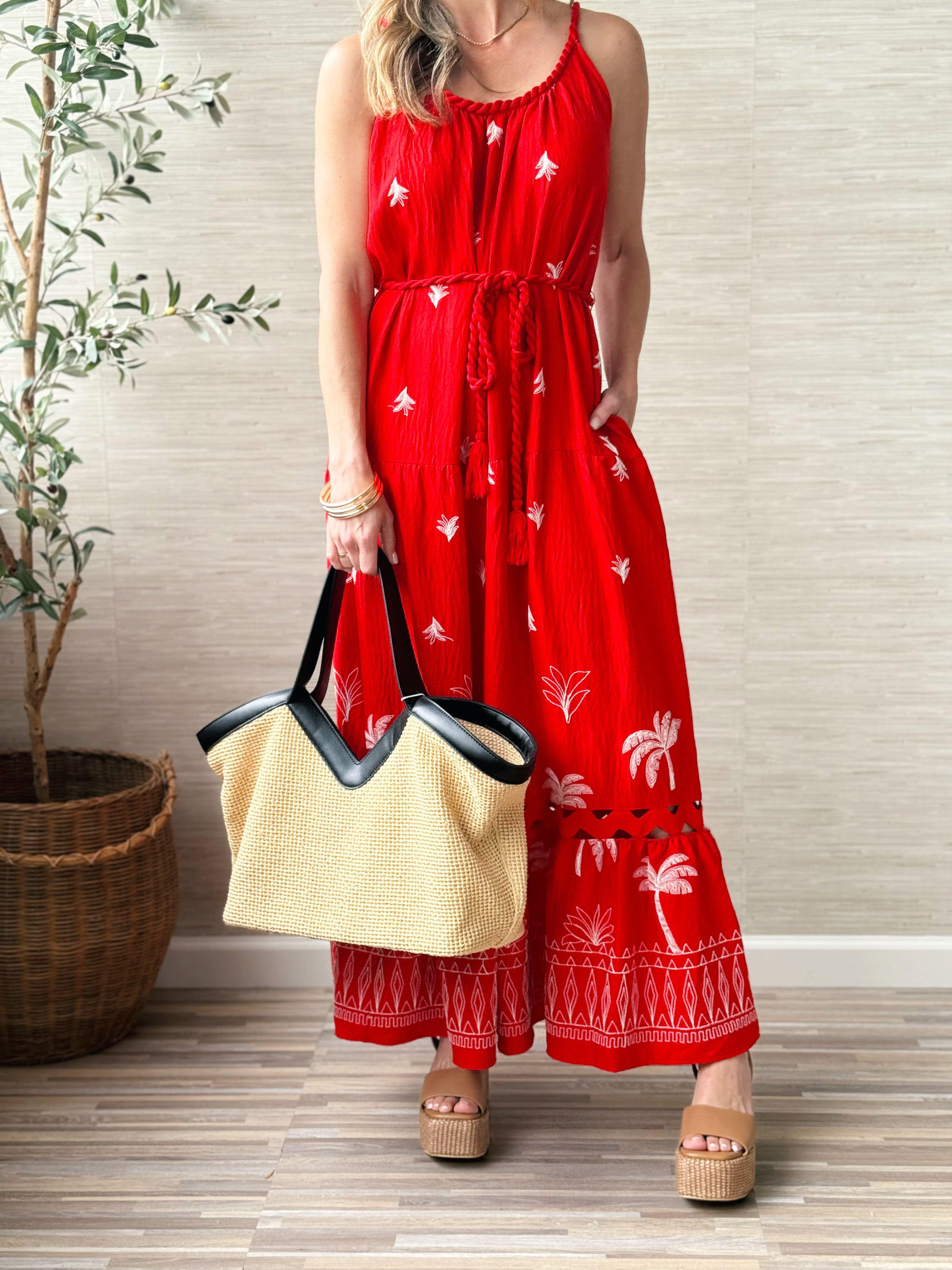 Selma Dress - CORAL - willows clothing Long Dress