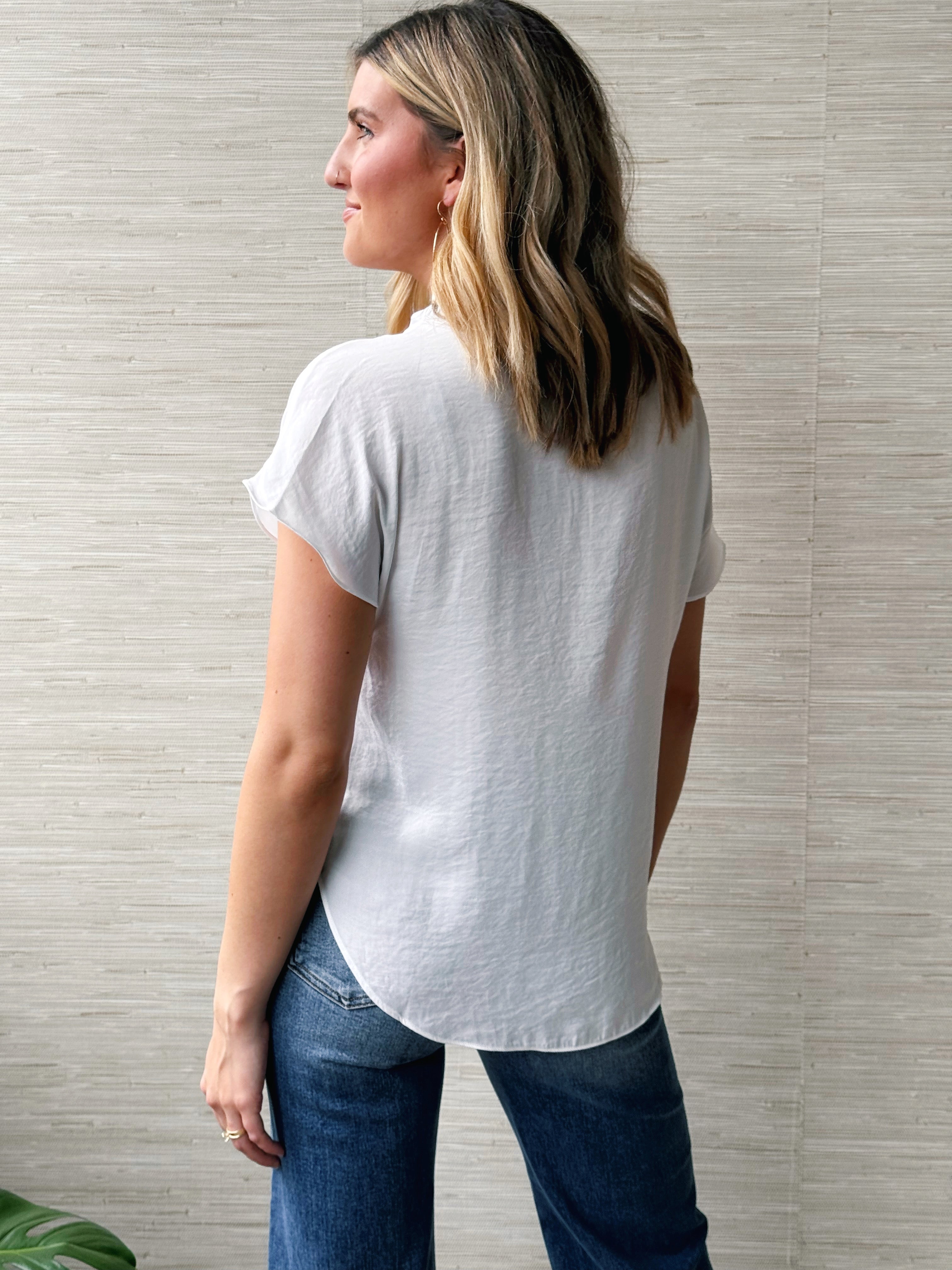 Serenity Blouse - OFF WHITE - willows clothing BLOUSE