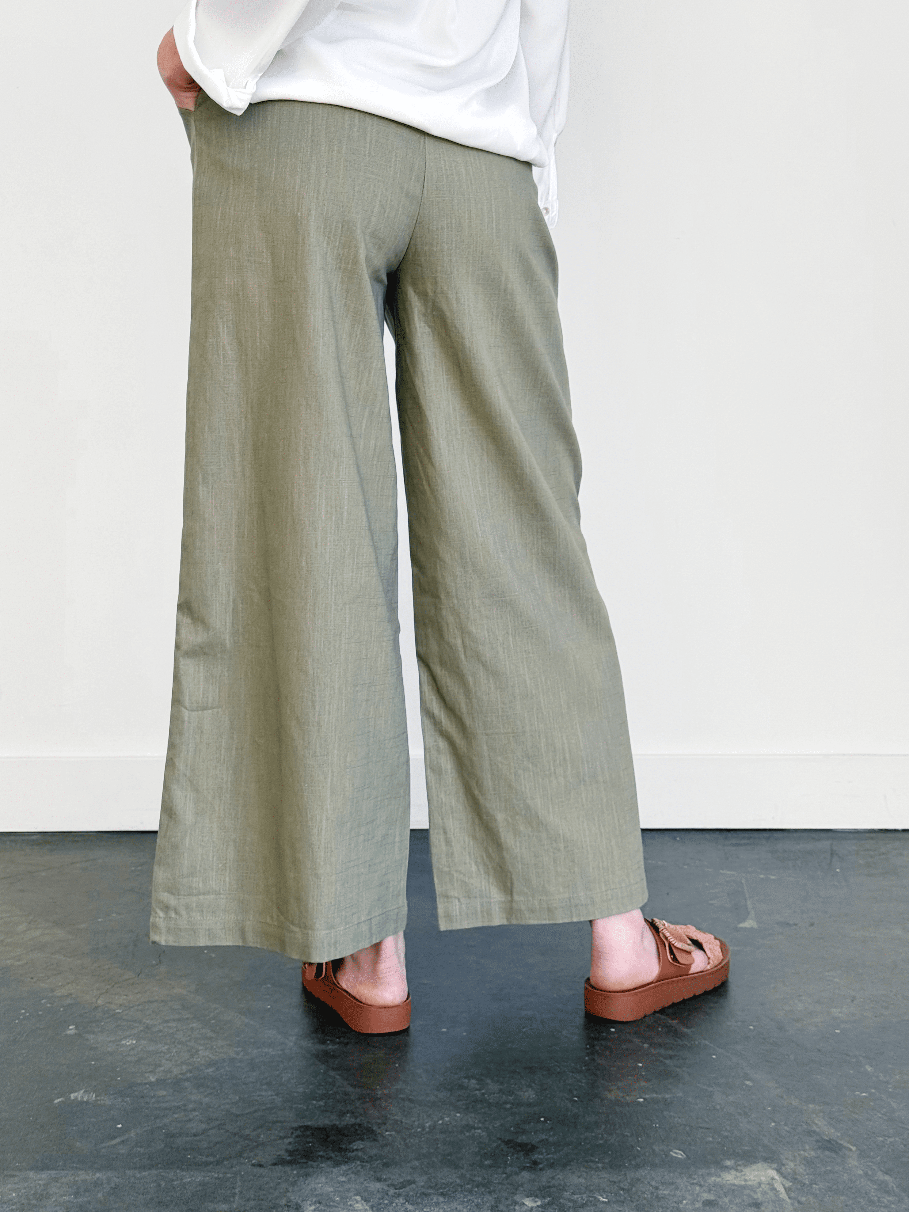 Shane Trouser Pant - OLIVE - willows clothing TROUSERS