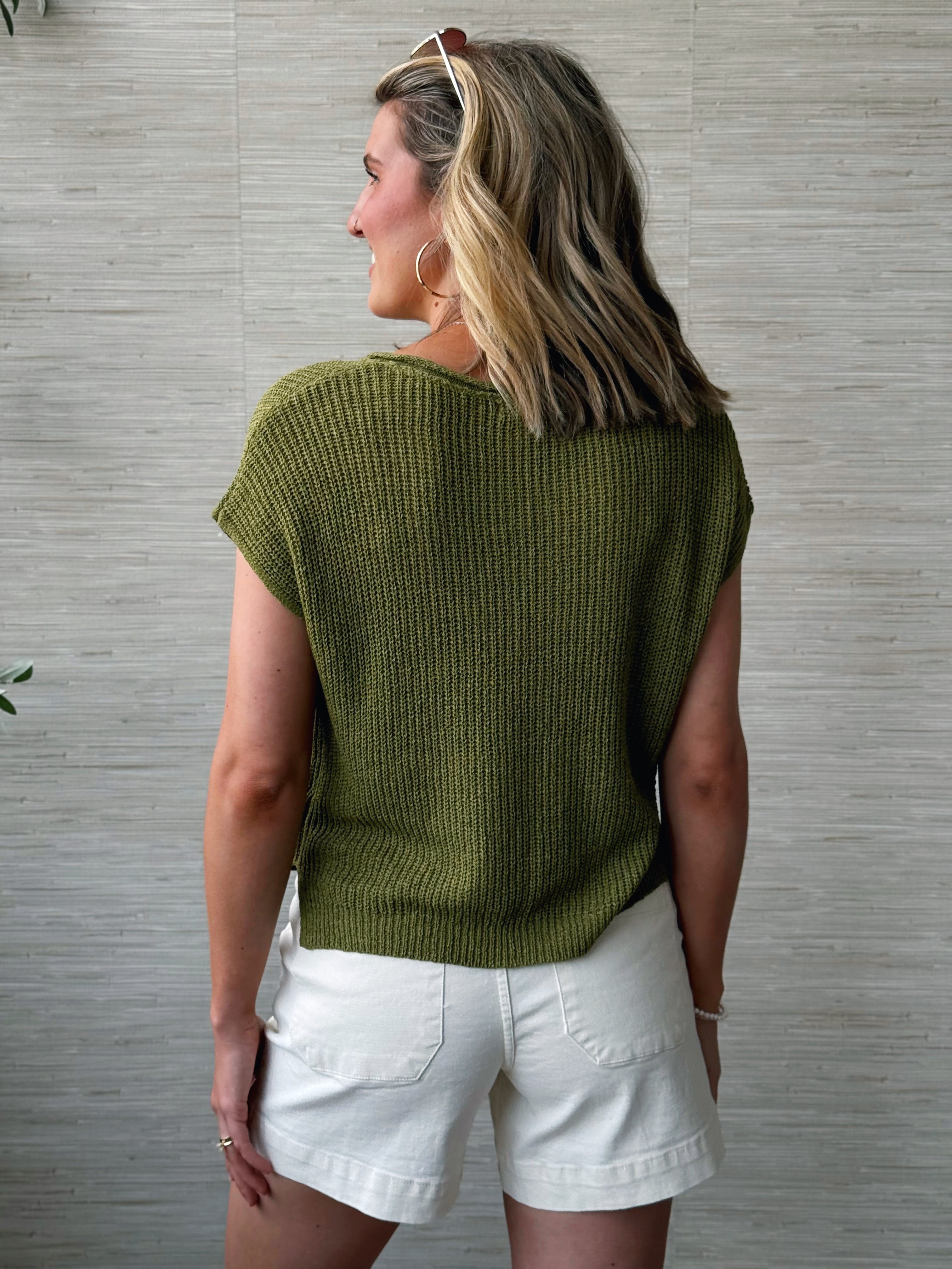 Sheena Sweater - KIWI - willows clothing TANKS