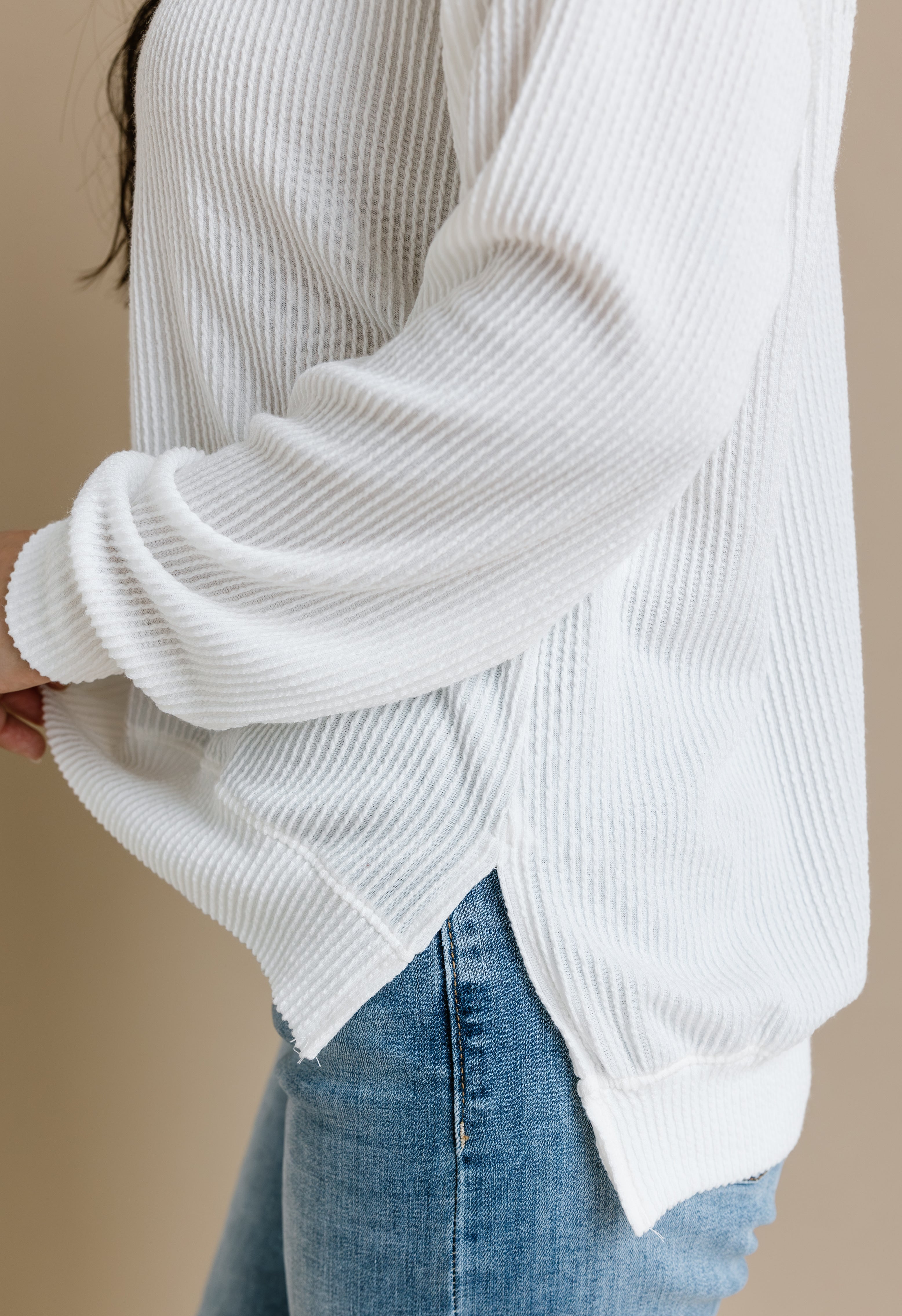 Shelia Top - IVORY - willows clothing L/S Shirt