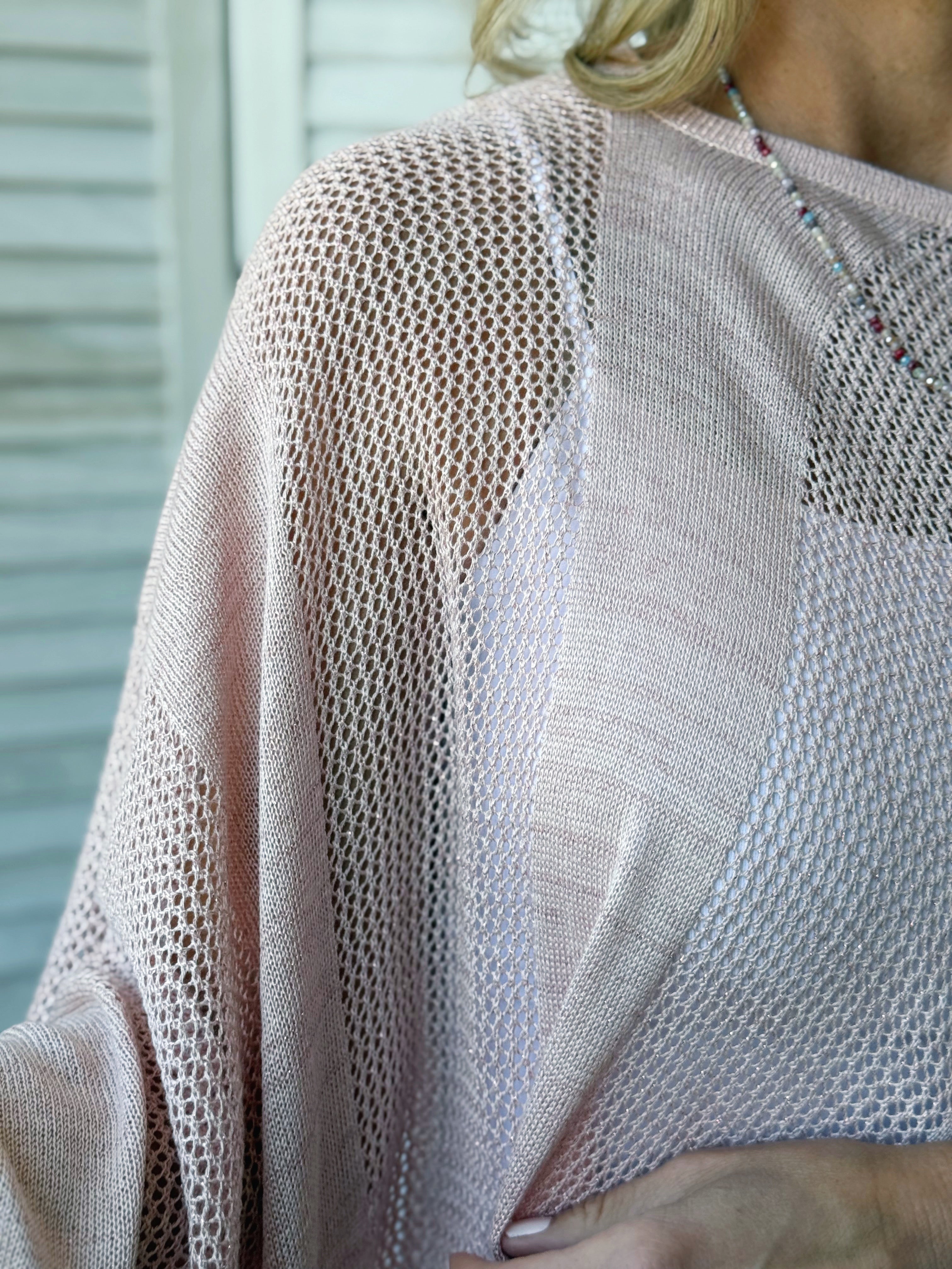 Sheryl Poncho - LIGHT PINK - willows clothing PONCHO