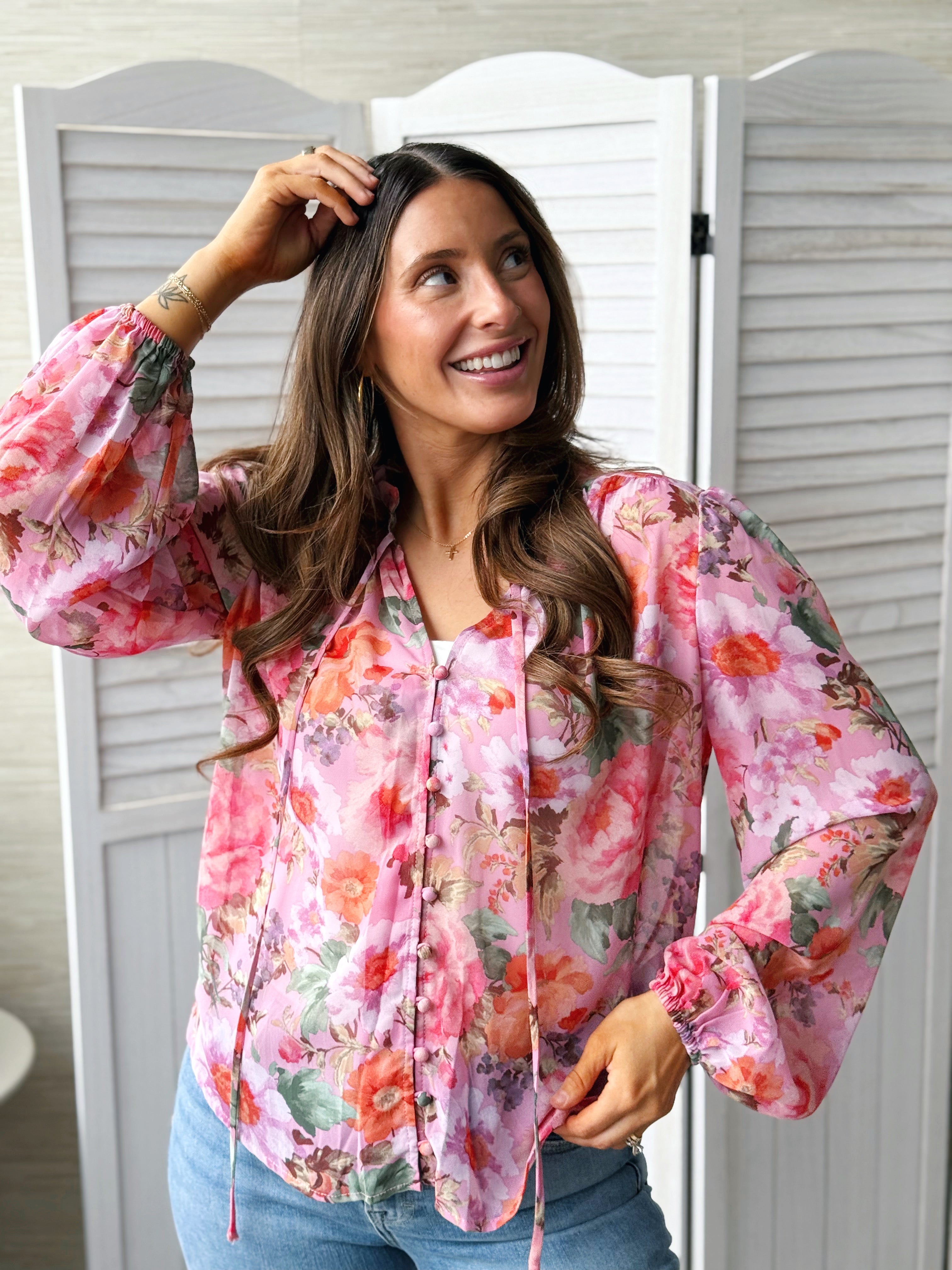 Shirley Blouse - ROSE LAVENDER - willows clothing BLOUSE