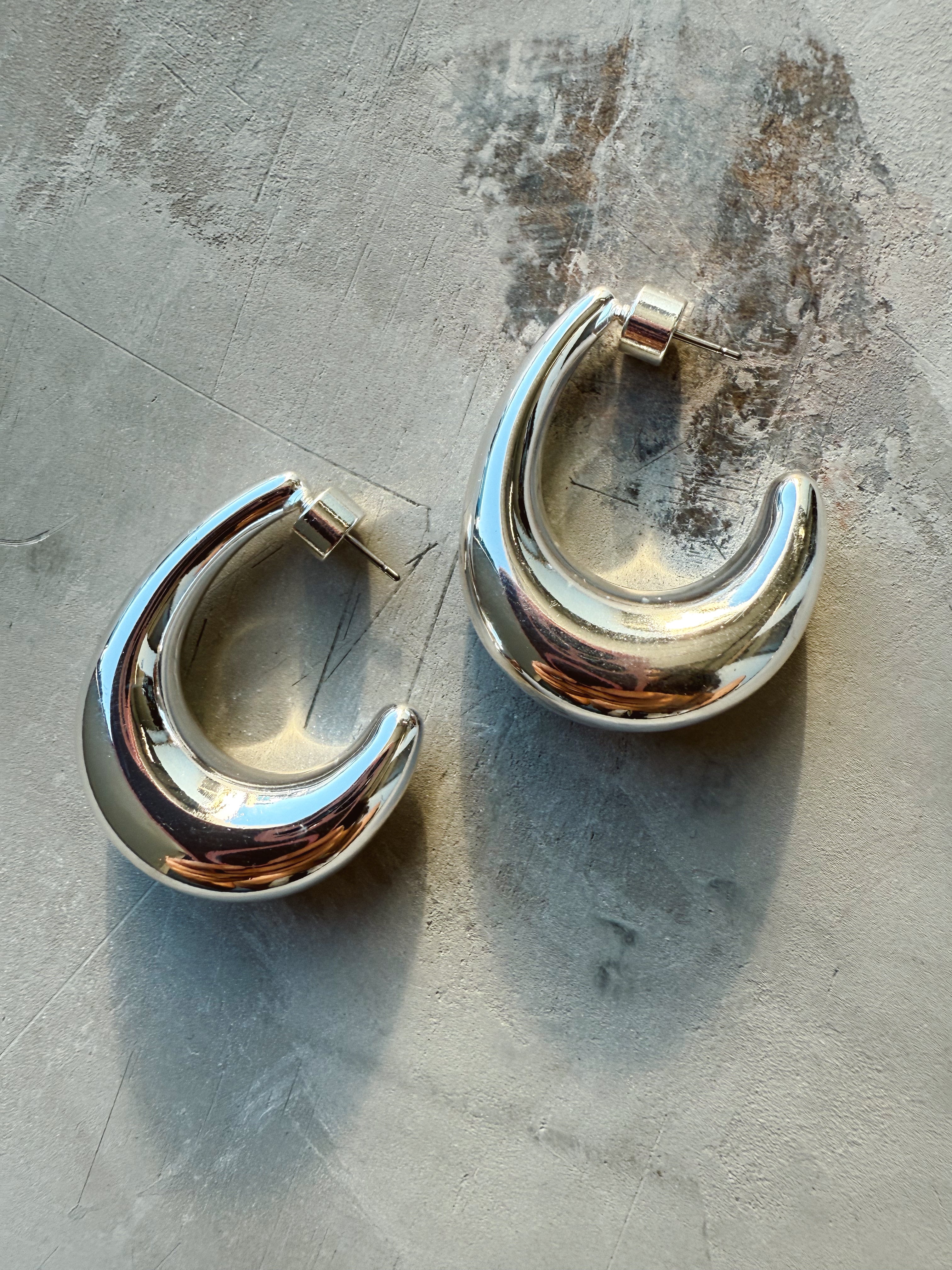 Simon Earrings - SILVER - willows clothing EARRINGS