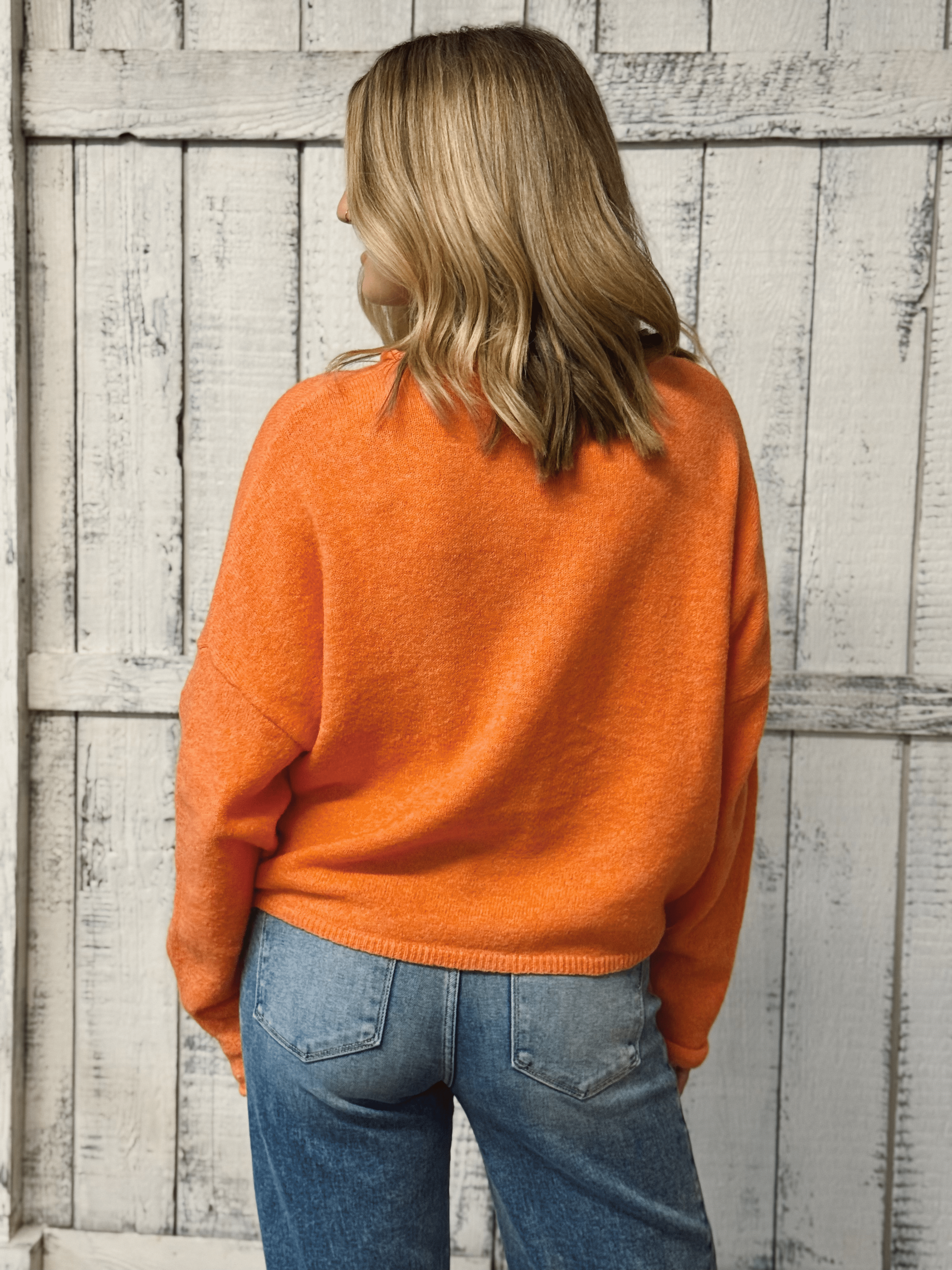 Simone Cardigan - ORANGE - willows clothing Cardigan