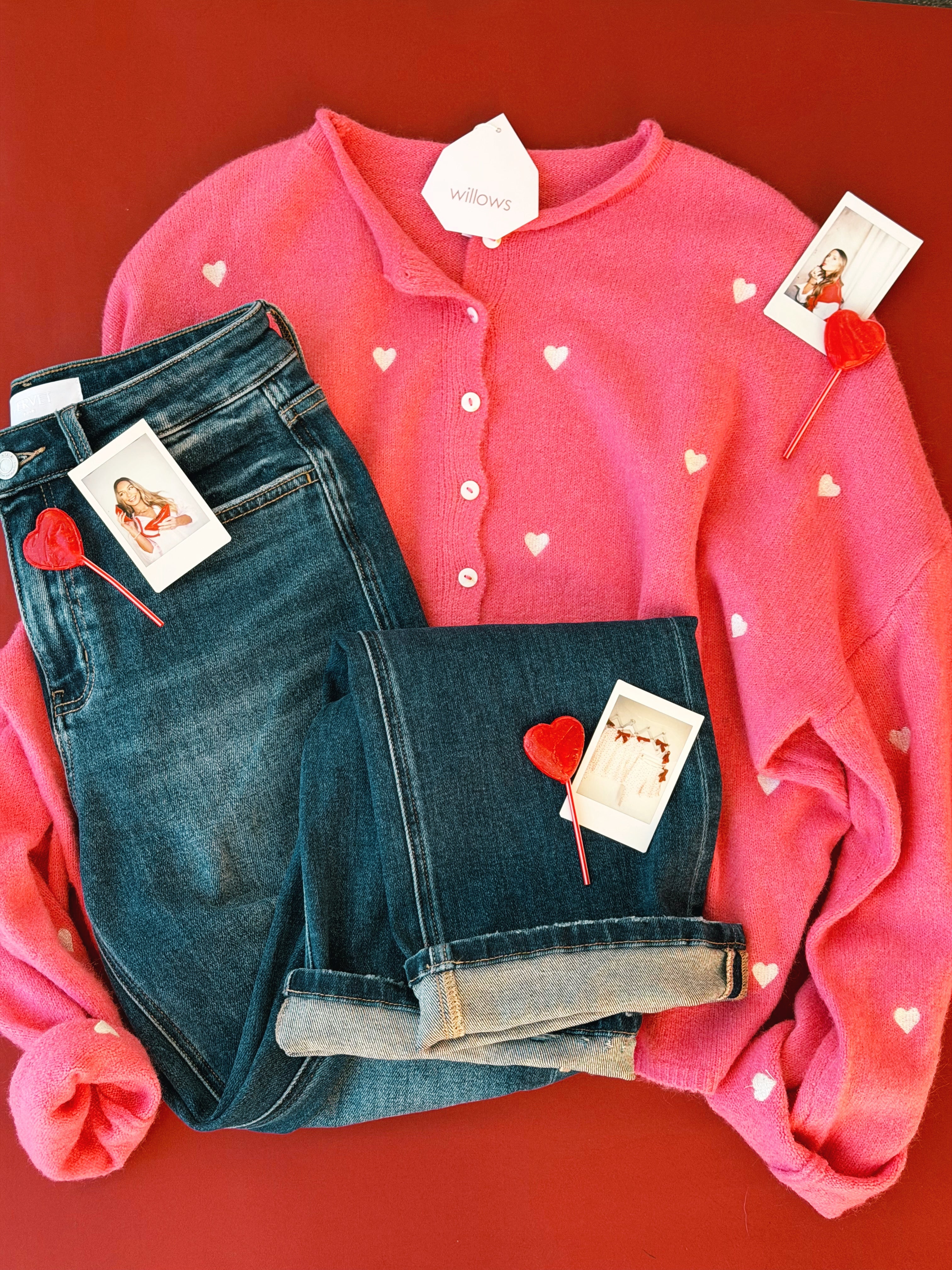 Simone Cardigan - ROSE - willows clothing Cardigan