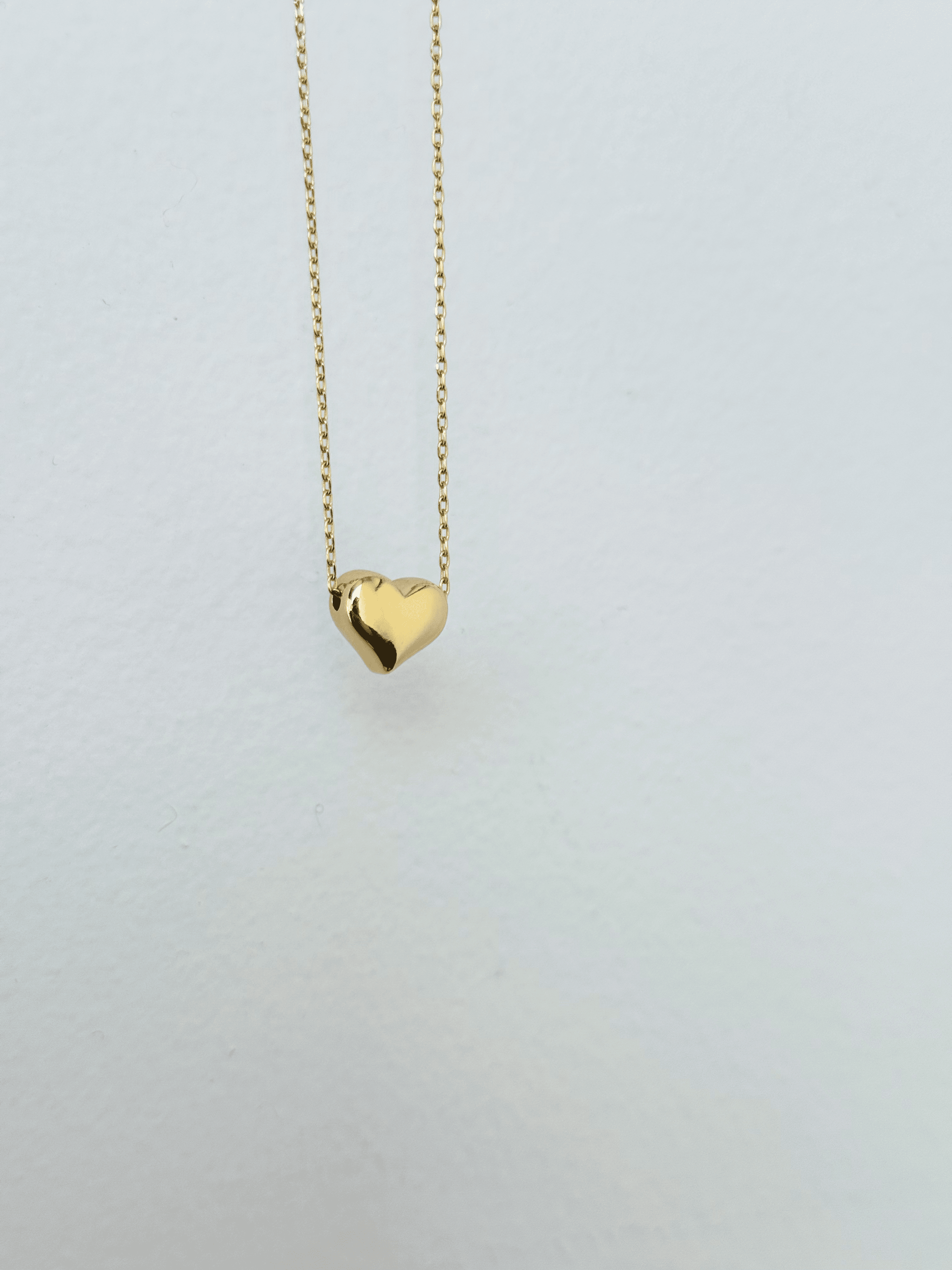 Simple Heart Necklace - GOLD - willows clothing NECKLACE