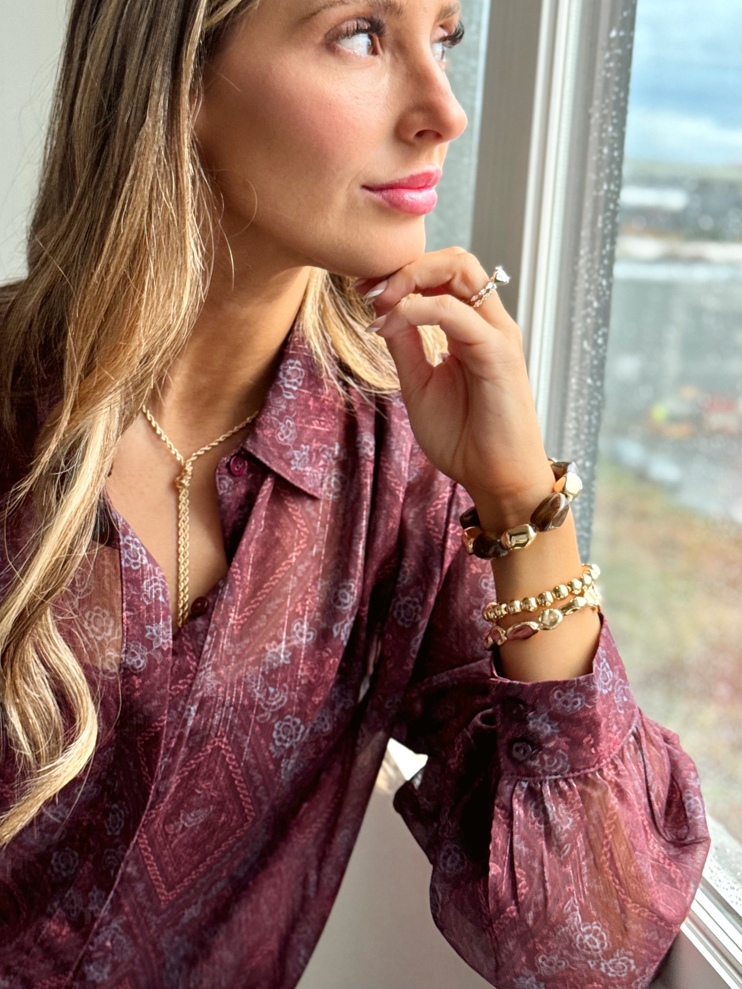 Solara Bracelet Set - BROWN - willows clothing Bracelets