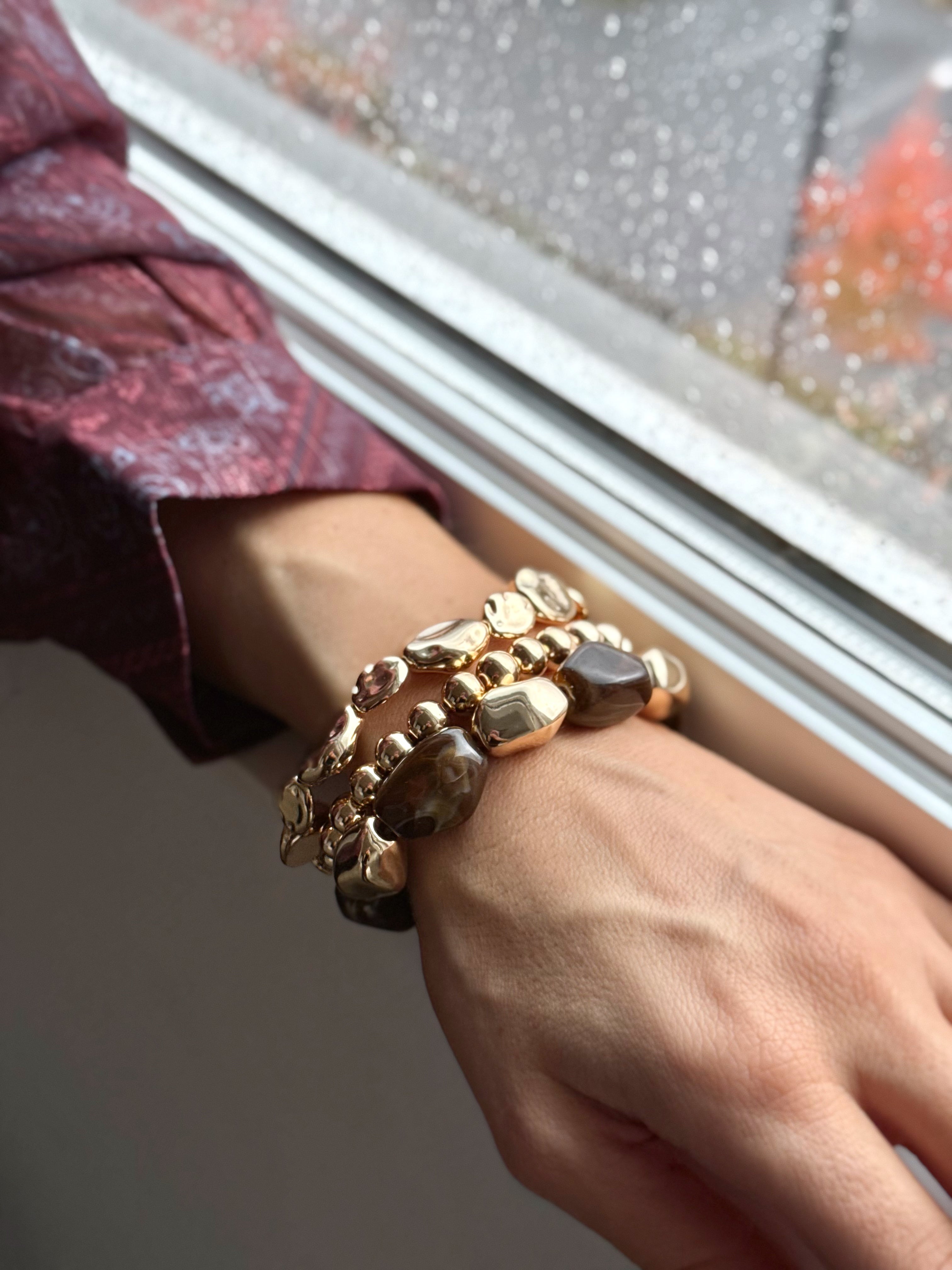 Solara Bracelet Set - BROWN - willows clothing Bracelets