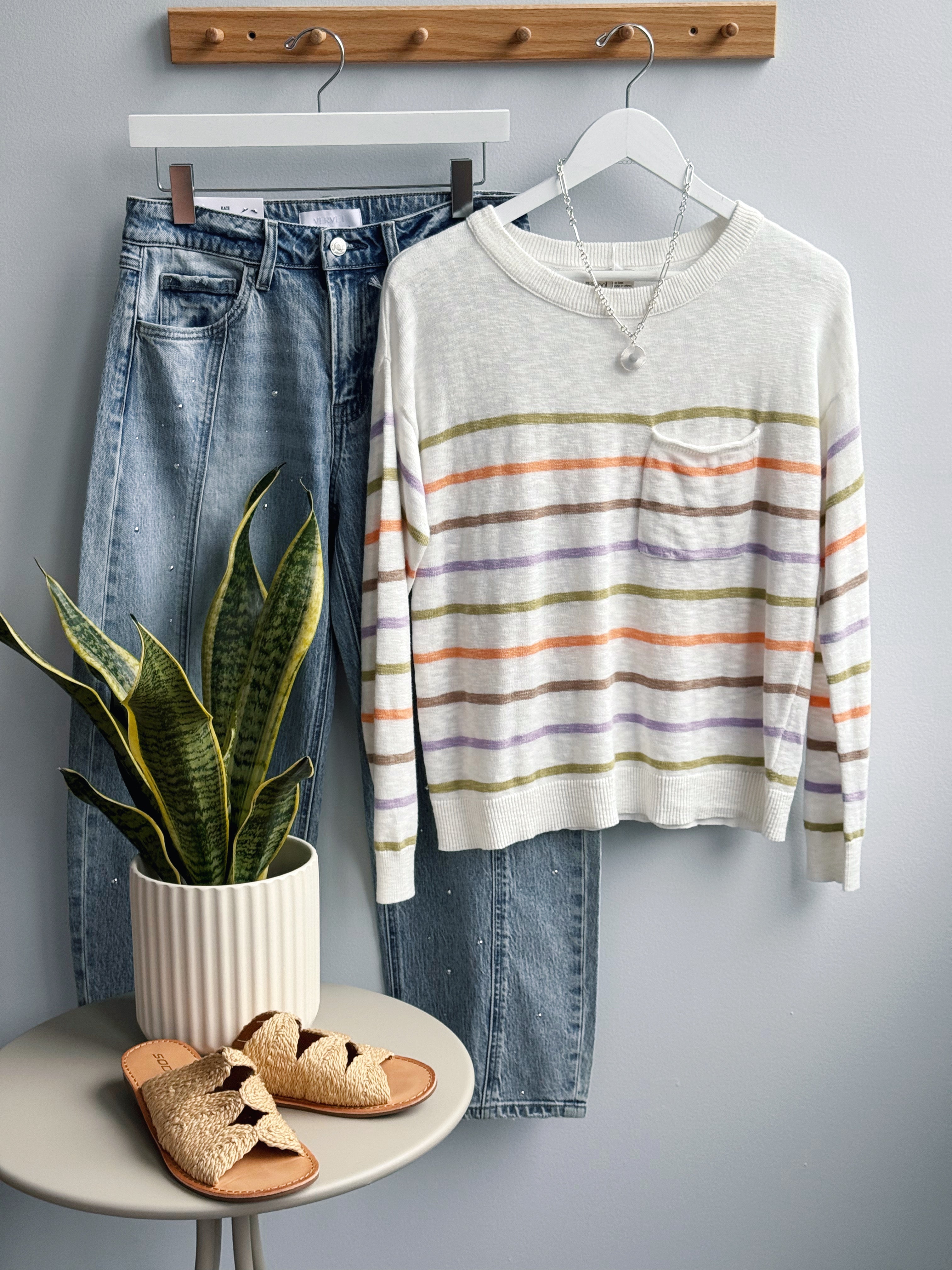 Spring Sweater - TANGERINE - willows clothing SWEATER