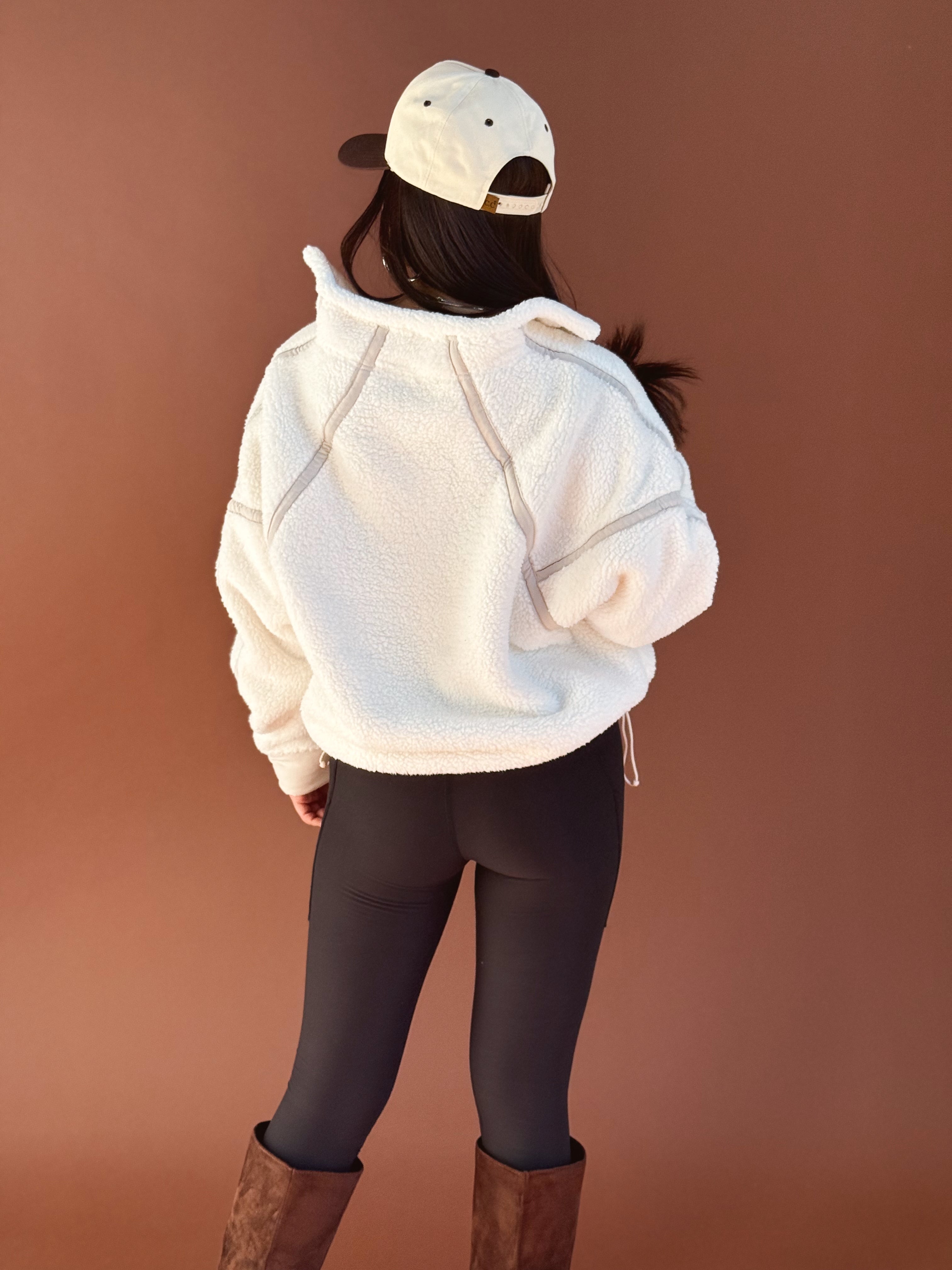 Stargazer Jacket - IVORY/BEIGE - willows clothing SWEATSHIRT