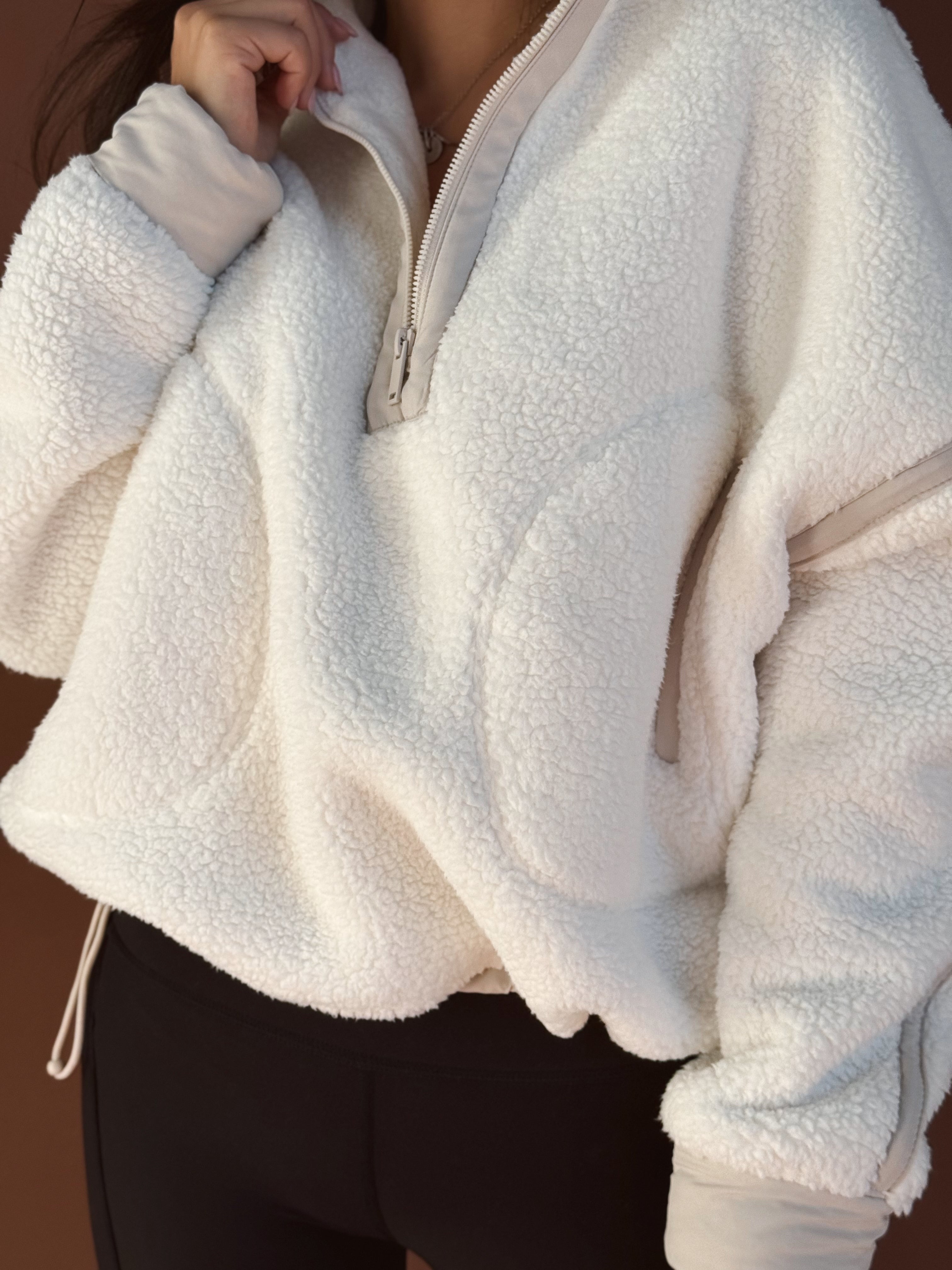 Stargazer Jacket - IVORY/BEIGE - willows clothing SWEATSHIRT