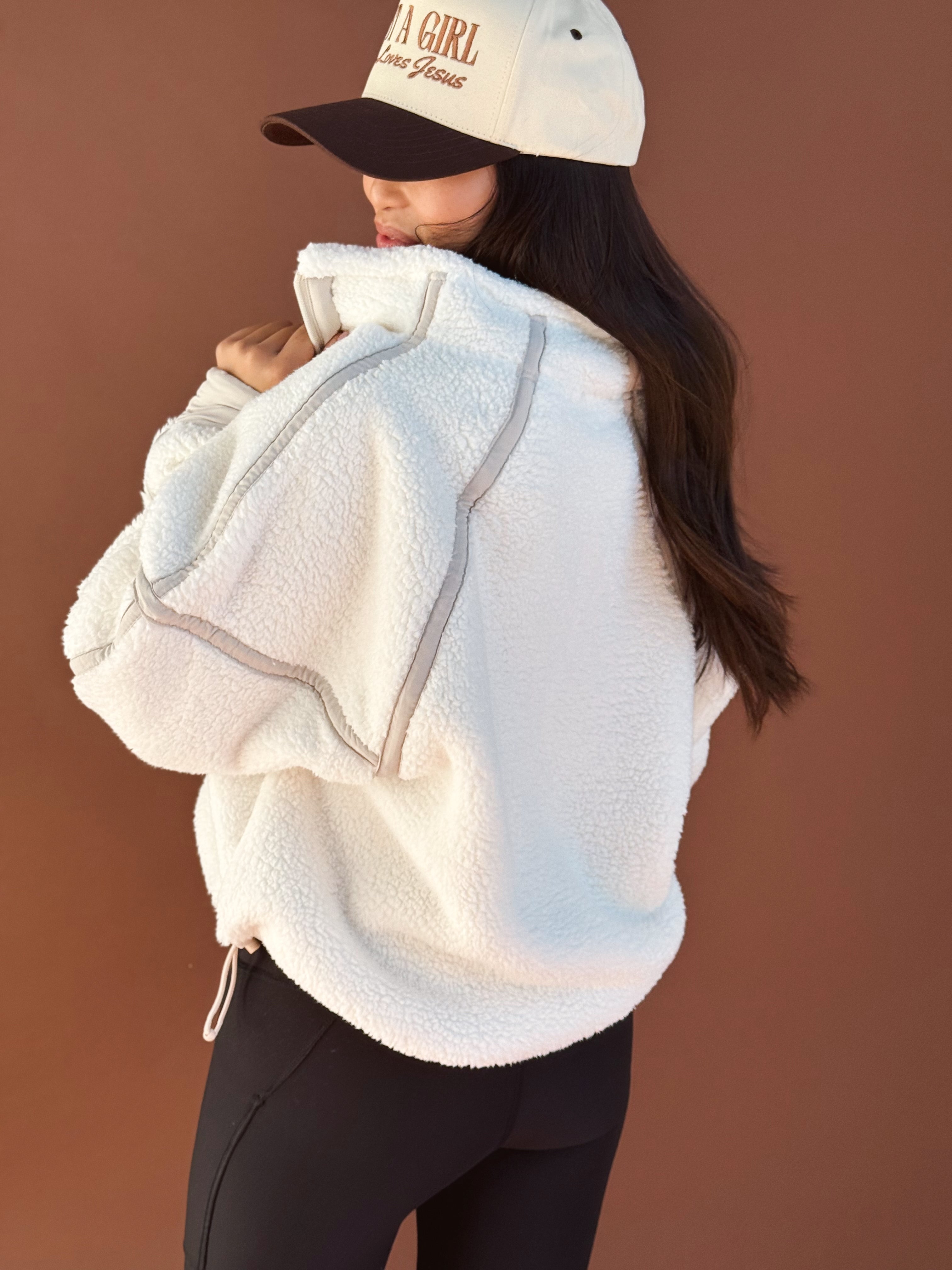 Stargazer Jacket - IVORY/BEIGE - willows clothing SWEATSHIRT