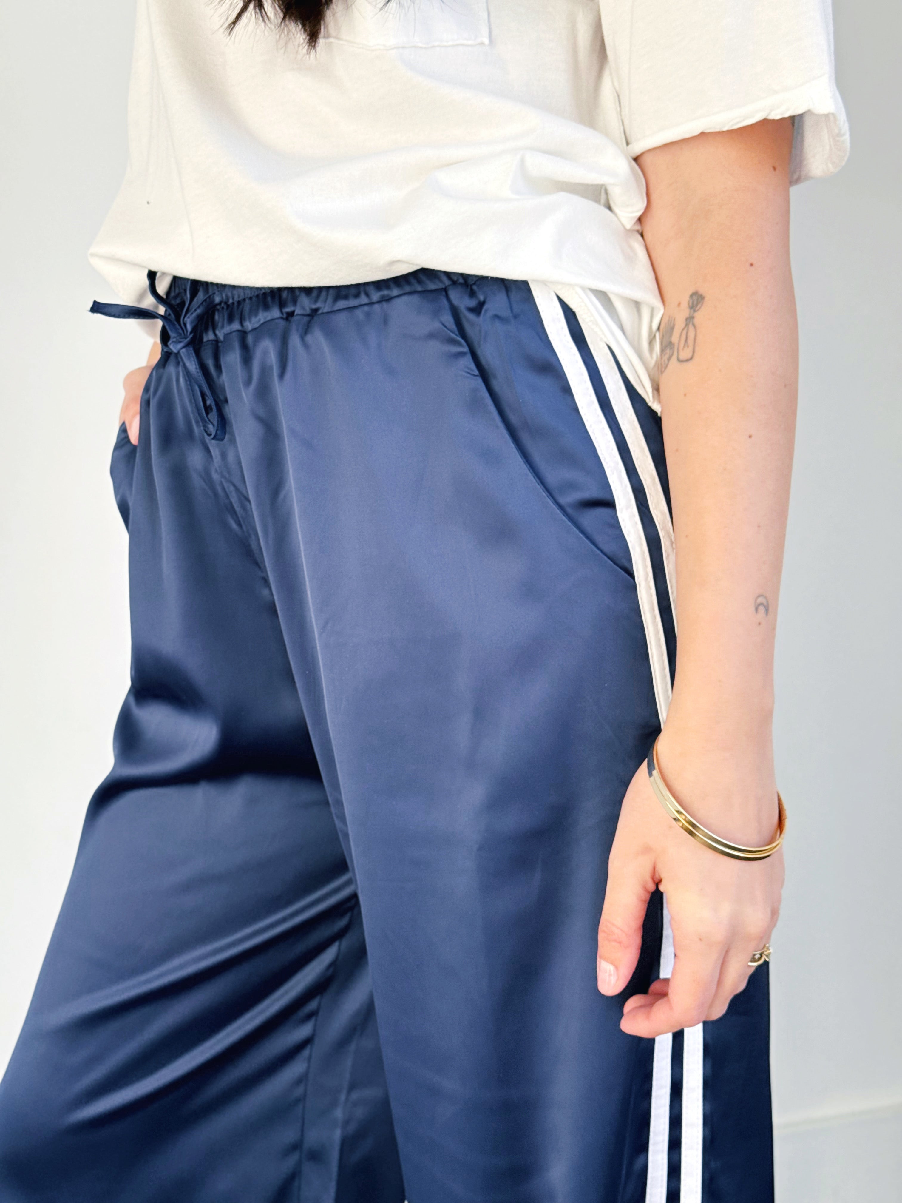 Starlit Track Pants - NAVY - willows clothing PANTS