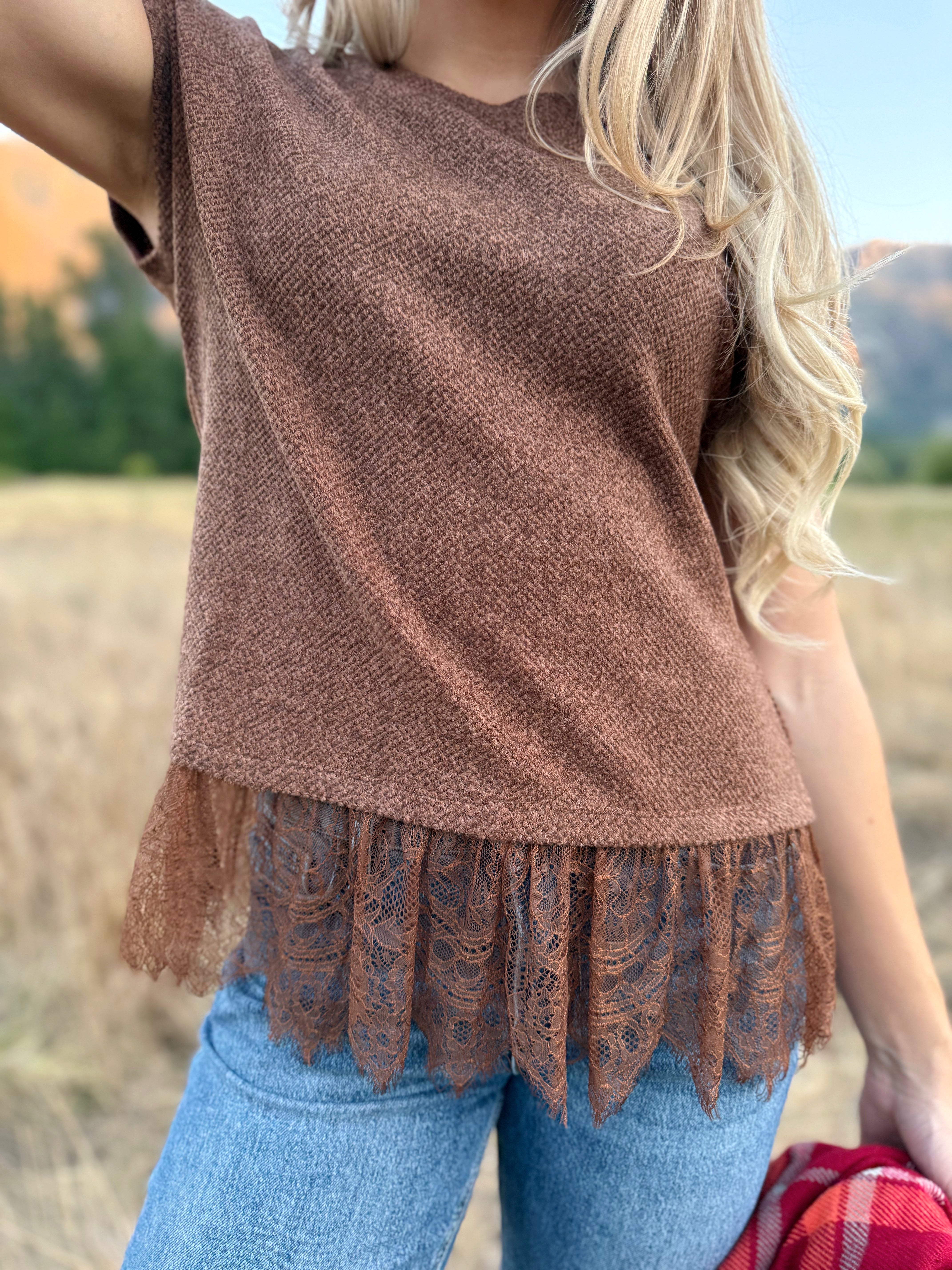 Stars Hollow Shirt - BARK BROWN - willows clothing S/S SHIRT