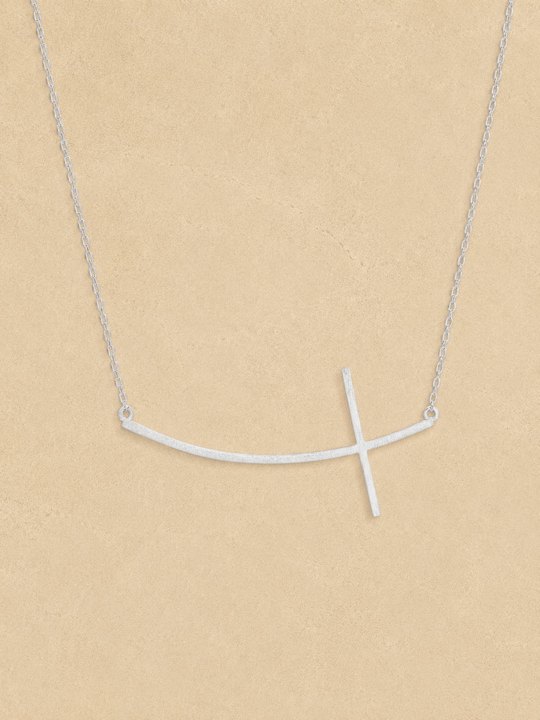 Steadfast Cross Necklace - SILVER - willows clothing NECKLACE