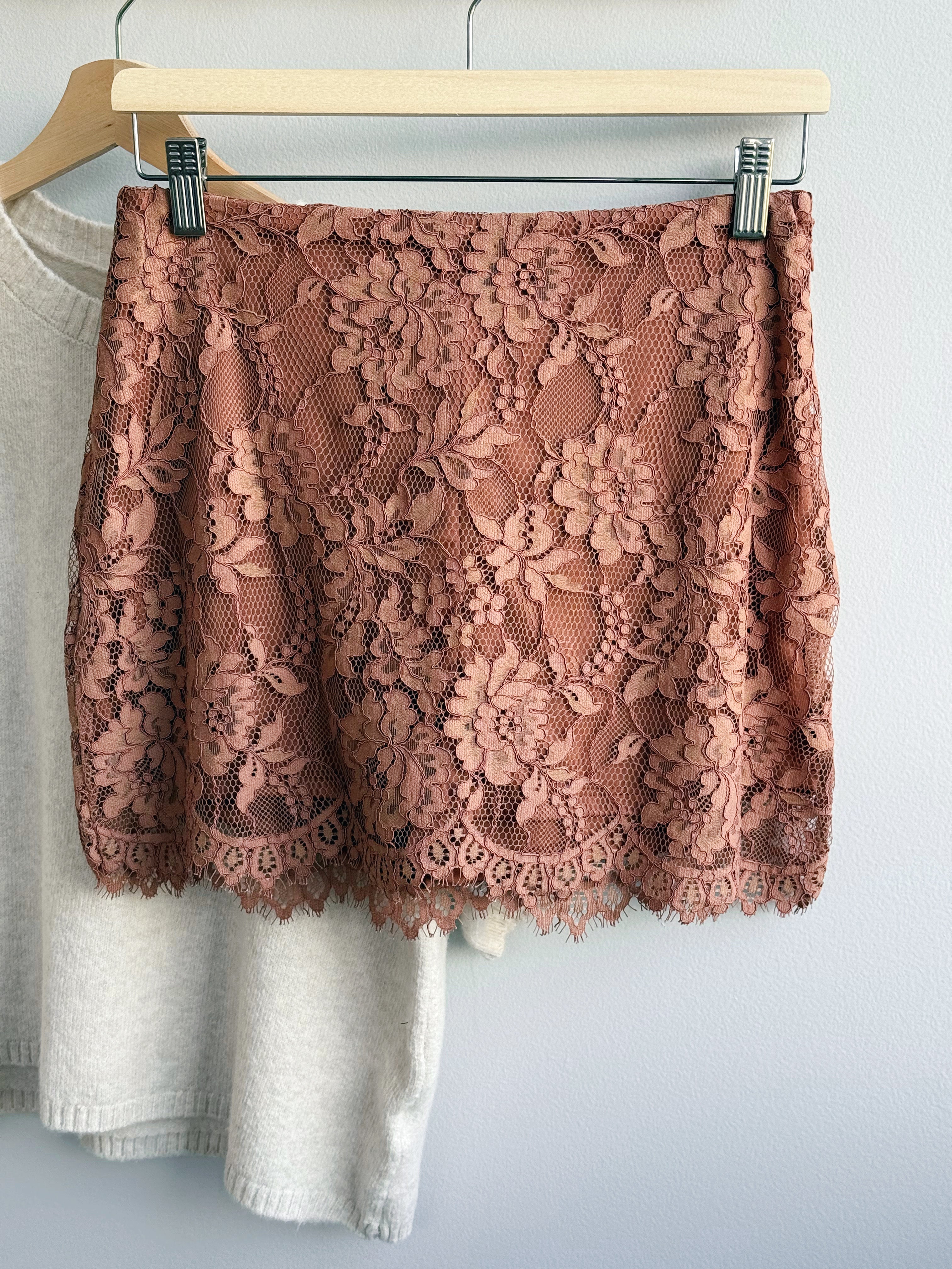 [STEVE MADDEN] Cindi Mini Skirt - MOCHA HEATHER - willows clothing short skirt