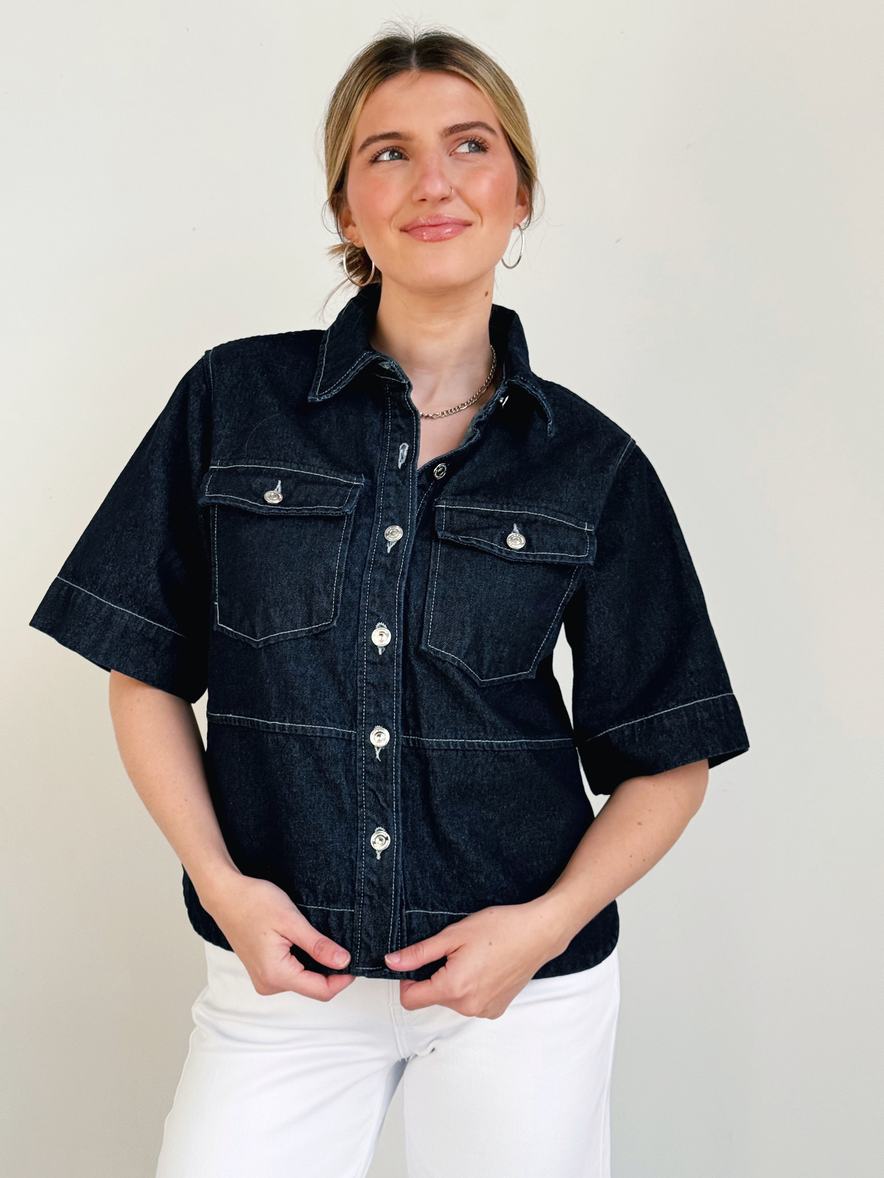 [STEVE MADDEN] Damien Denim Jacket - BIJOU BLUE - willows clothing DENIM JACKET