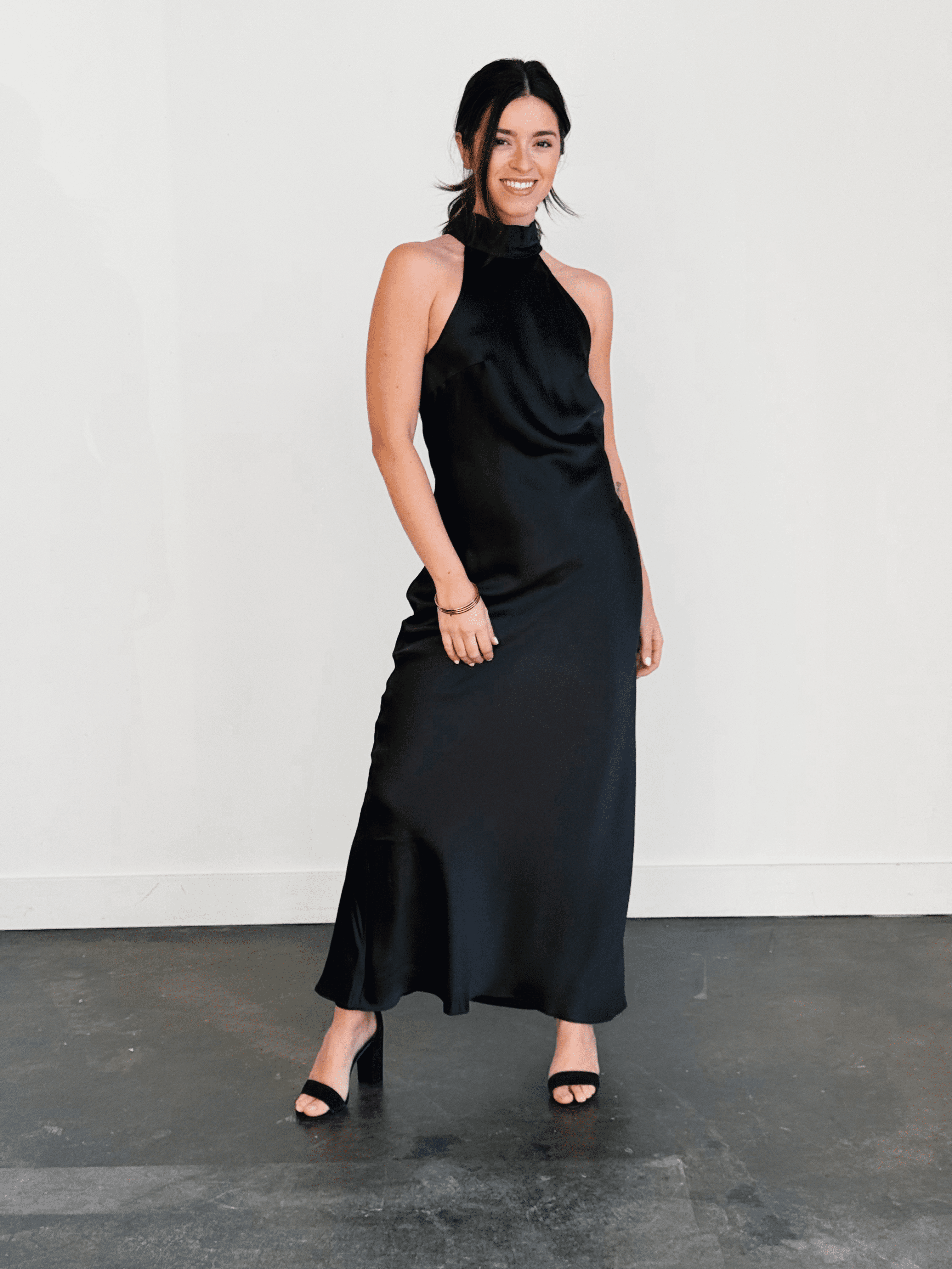 [STEVE MADDEN] Eclipse Dress - BLACK - willows clothing Long Dress