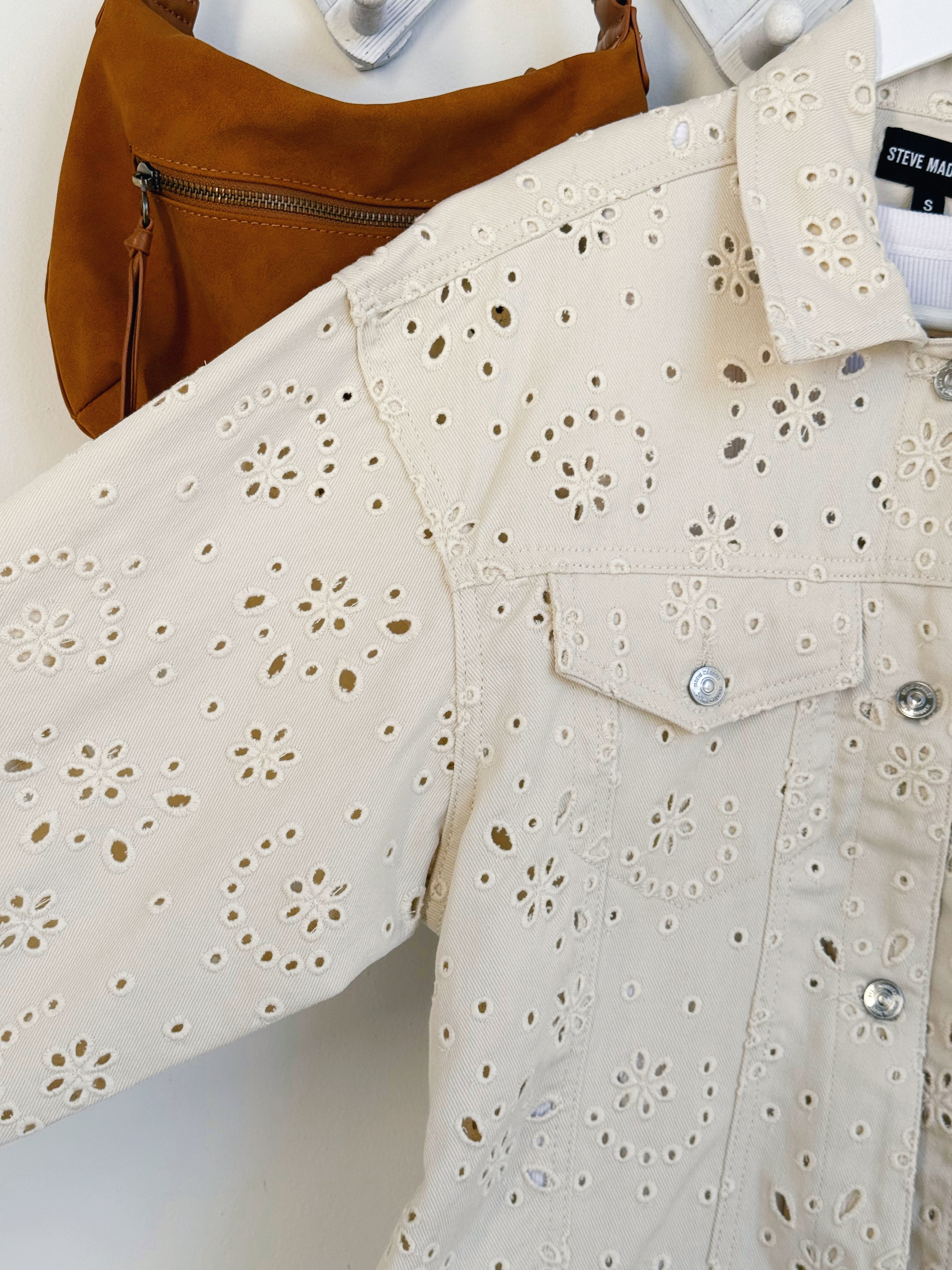 [STEVE MADDEN] Henrietta Denim Jacket - SEA MIST - willows clothing JACKET