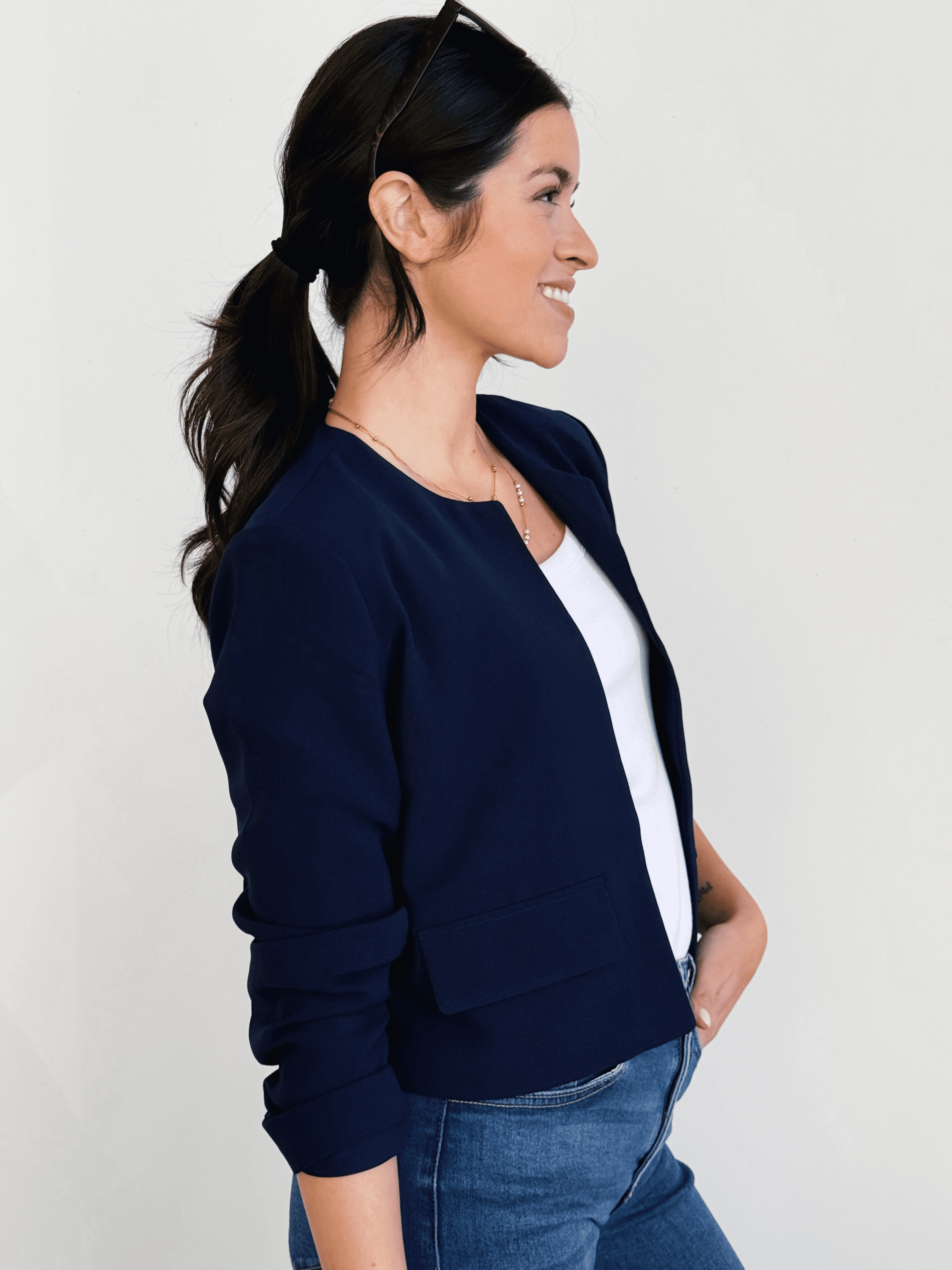 [STEVE MADDEN] Nea Blazer - MARINE - willows clothing BLAZER