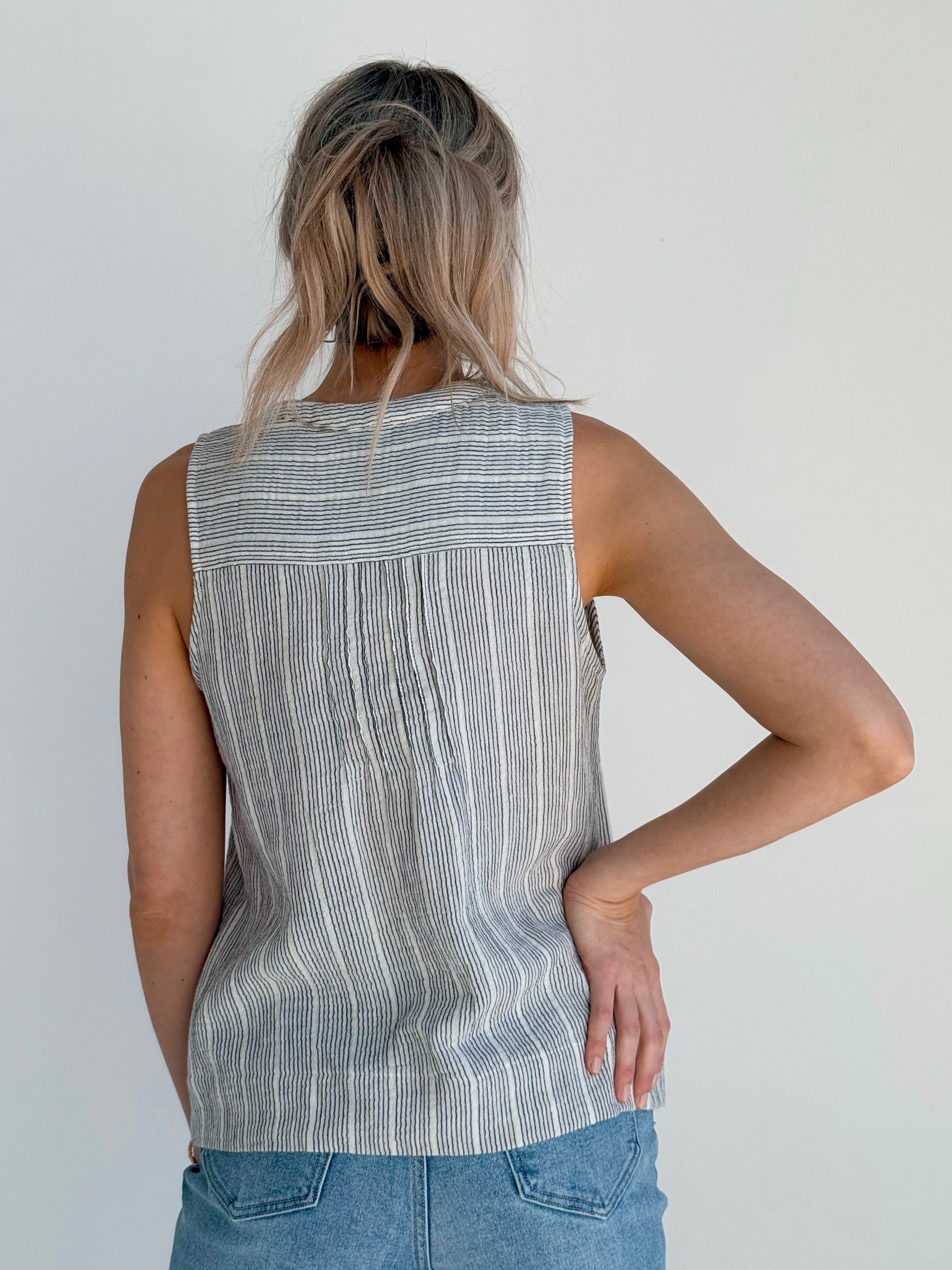 Still Water Tank - CHARCOAL - willows clothing TANK