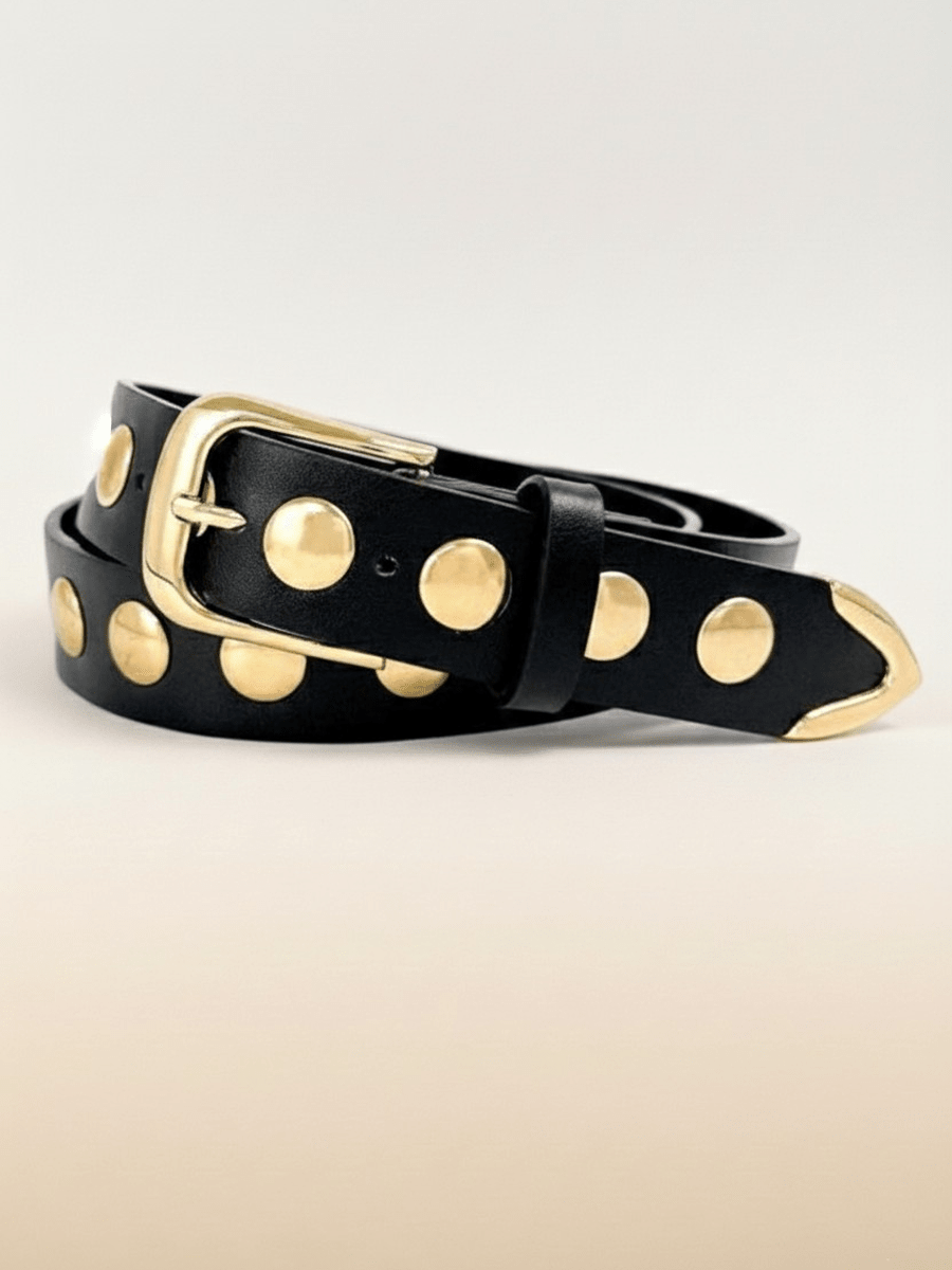 Studded Belt - BLACK - willows clothing Belts