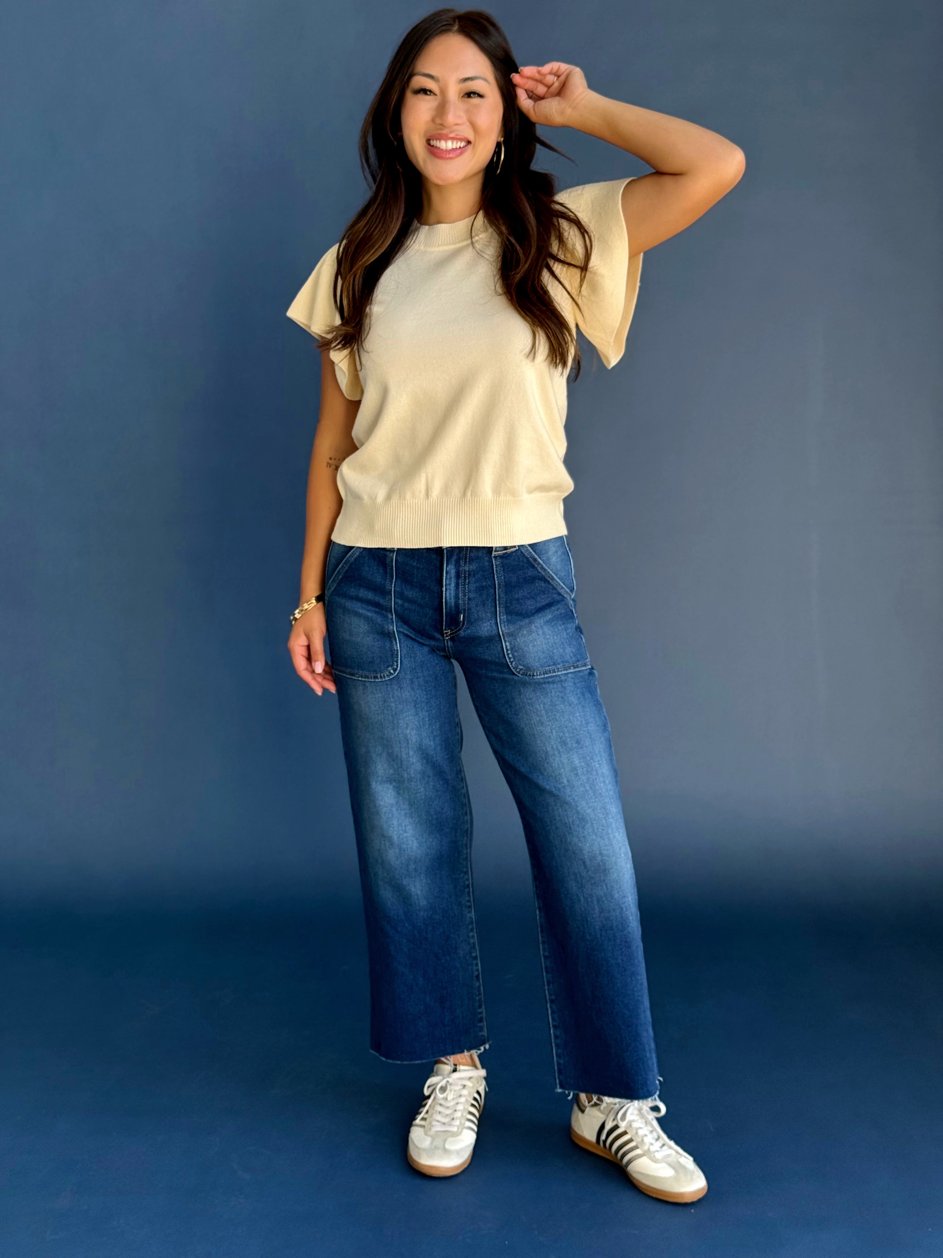 Study Date Sweater - CREAM - willows clothing SWEATER