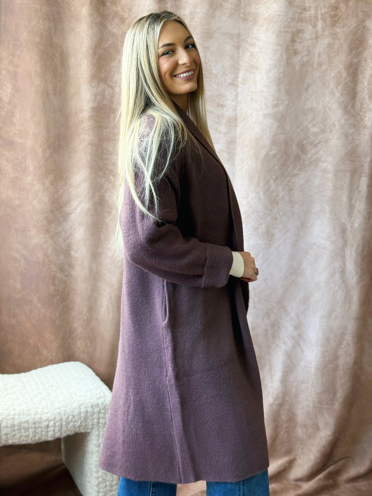 Sunday Market Cardigan- COCOA - willows clothing Cardigan