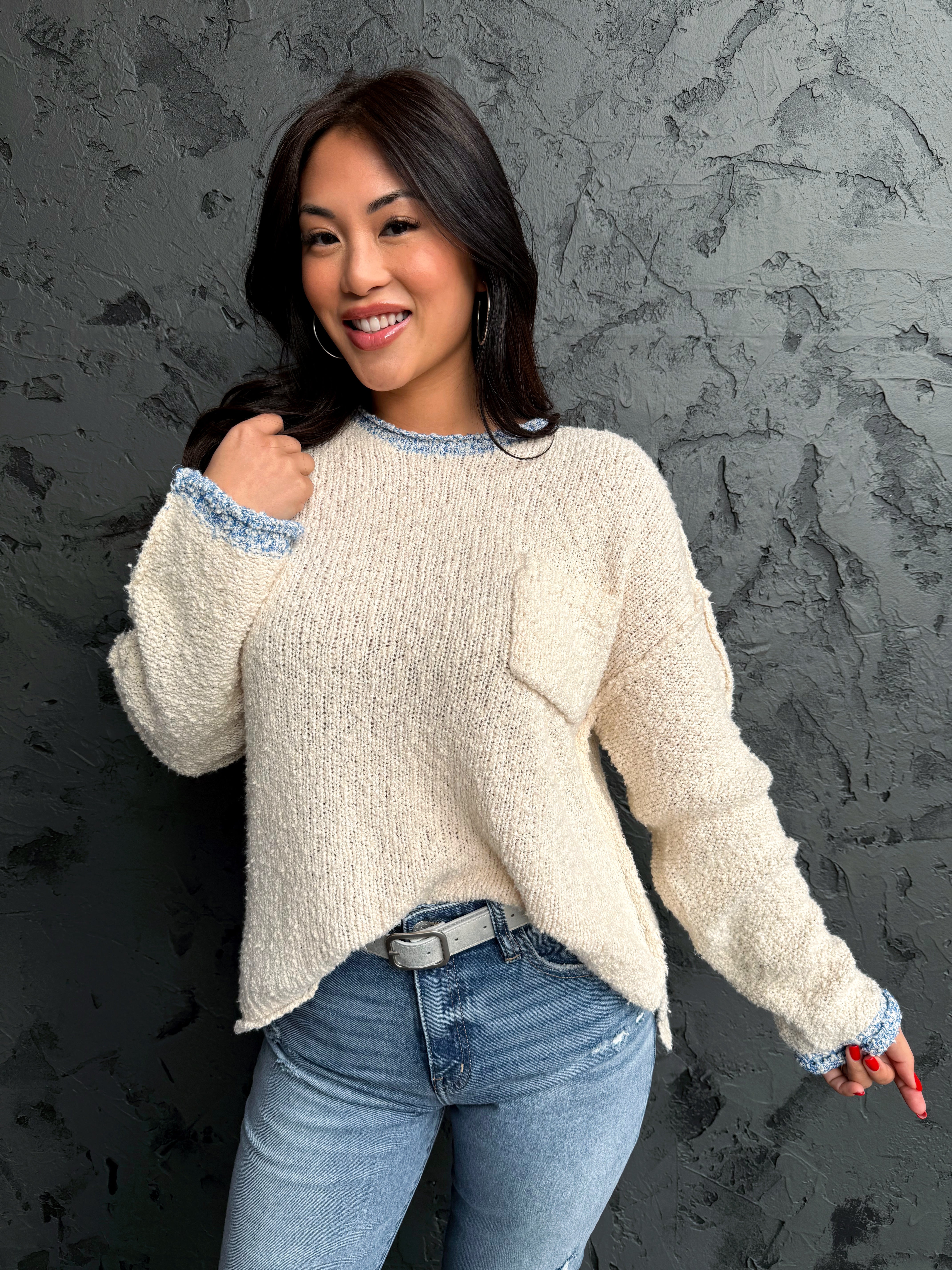 Sweet Dreams Sweater - CREAM - willows clothing SWEATER