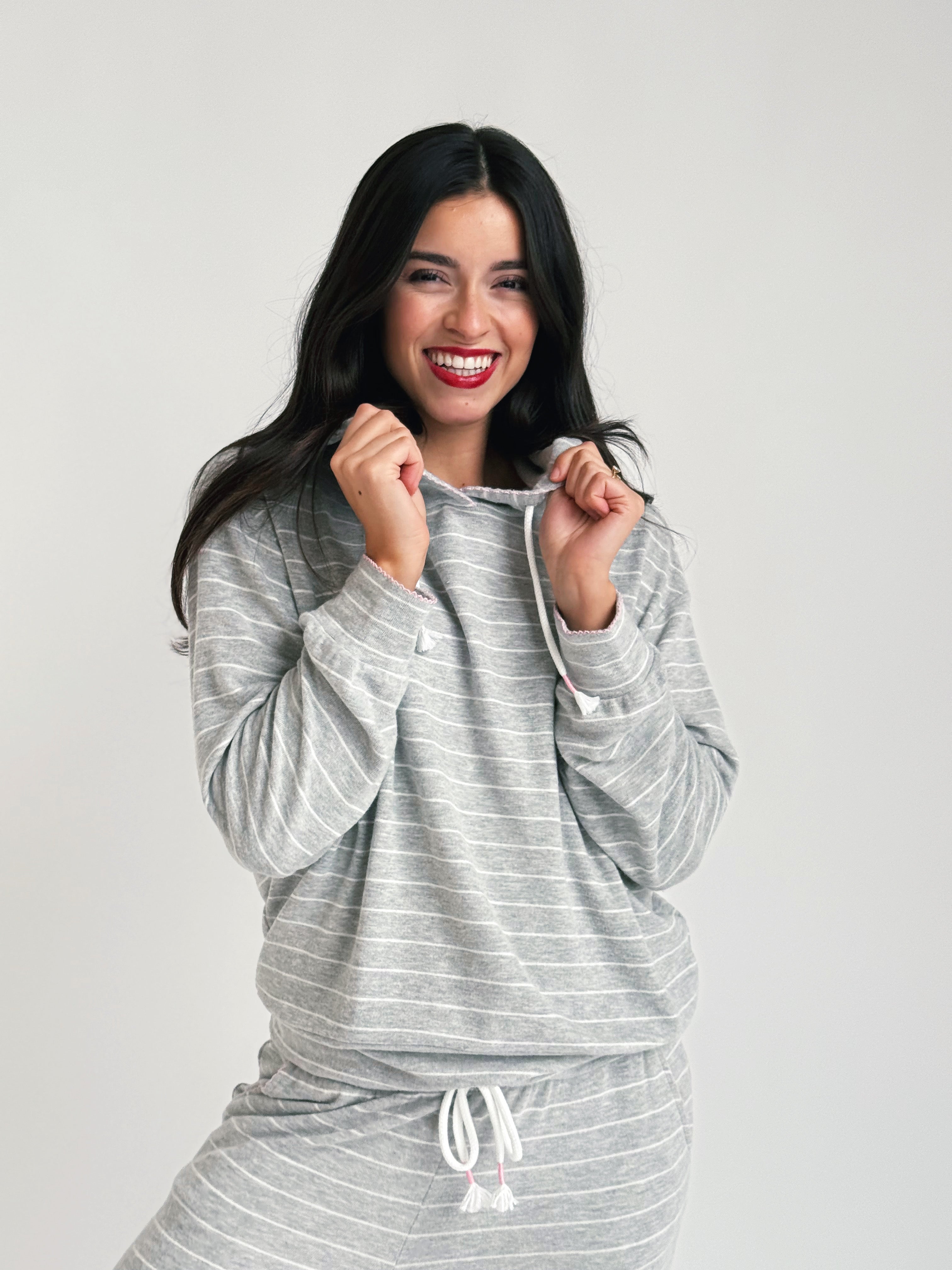 Sweet Nothings Sweatshirt - HEATHER GREY - willows clothing SWEATSHIRT