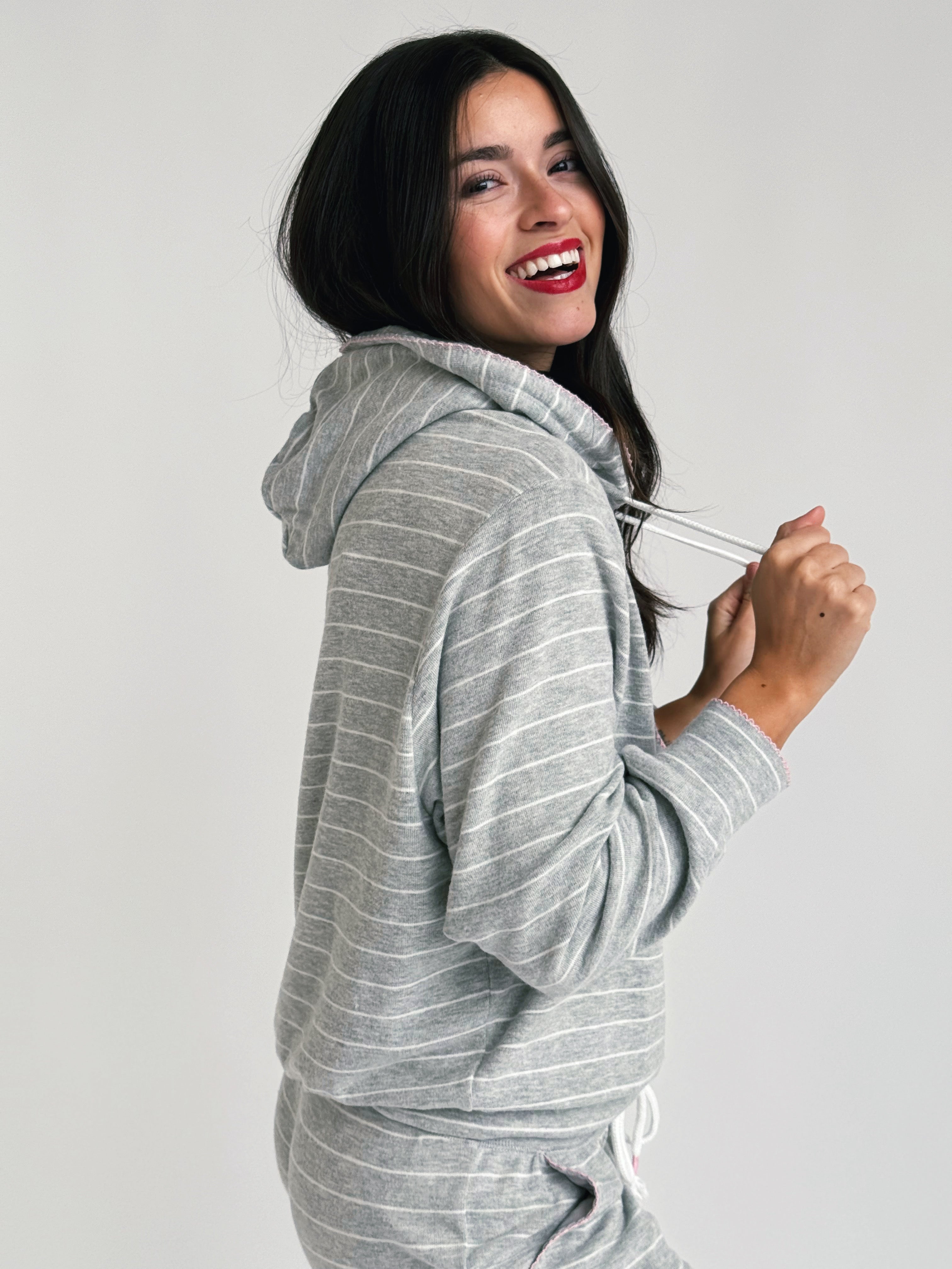Sweet Nothings Sweatshirt - HEATHER GREY - willows clothing SWEATSHIRT