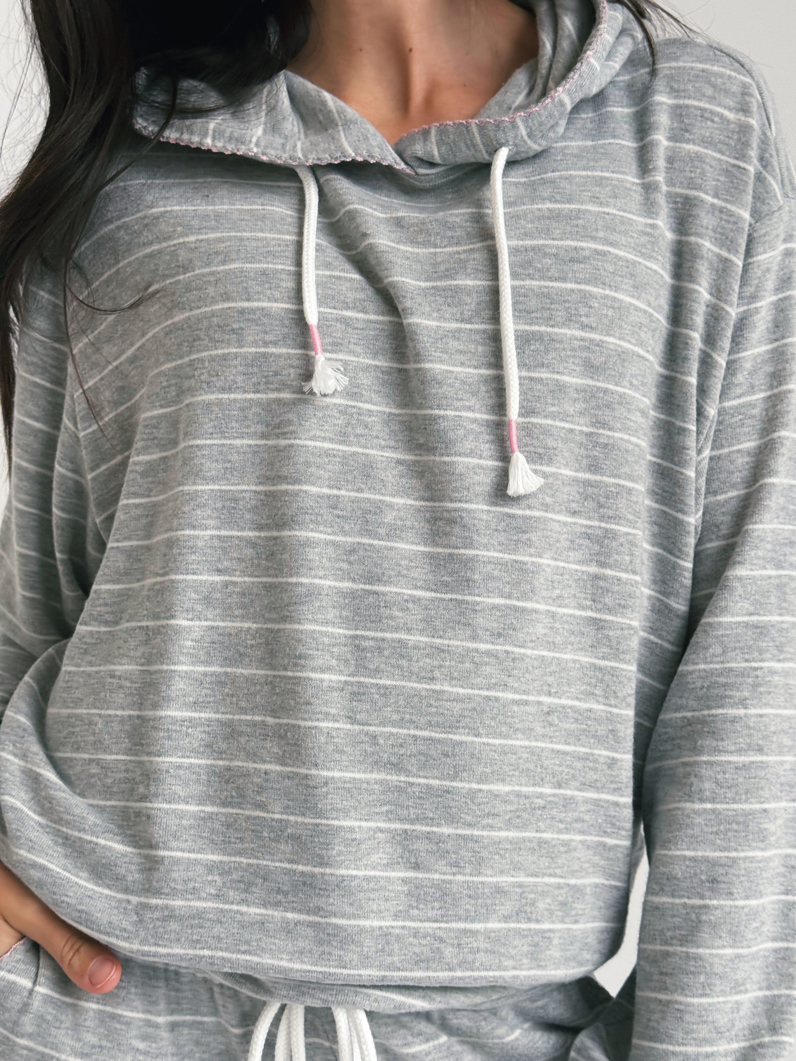 Sweet Nothings Sweatshirt - HEATHER GREY - willows clothing SWEATSHIRT