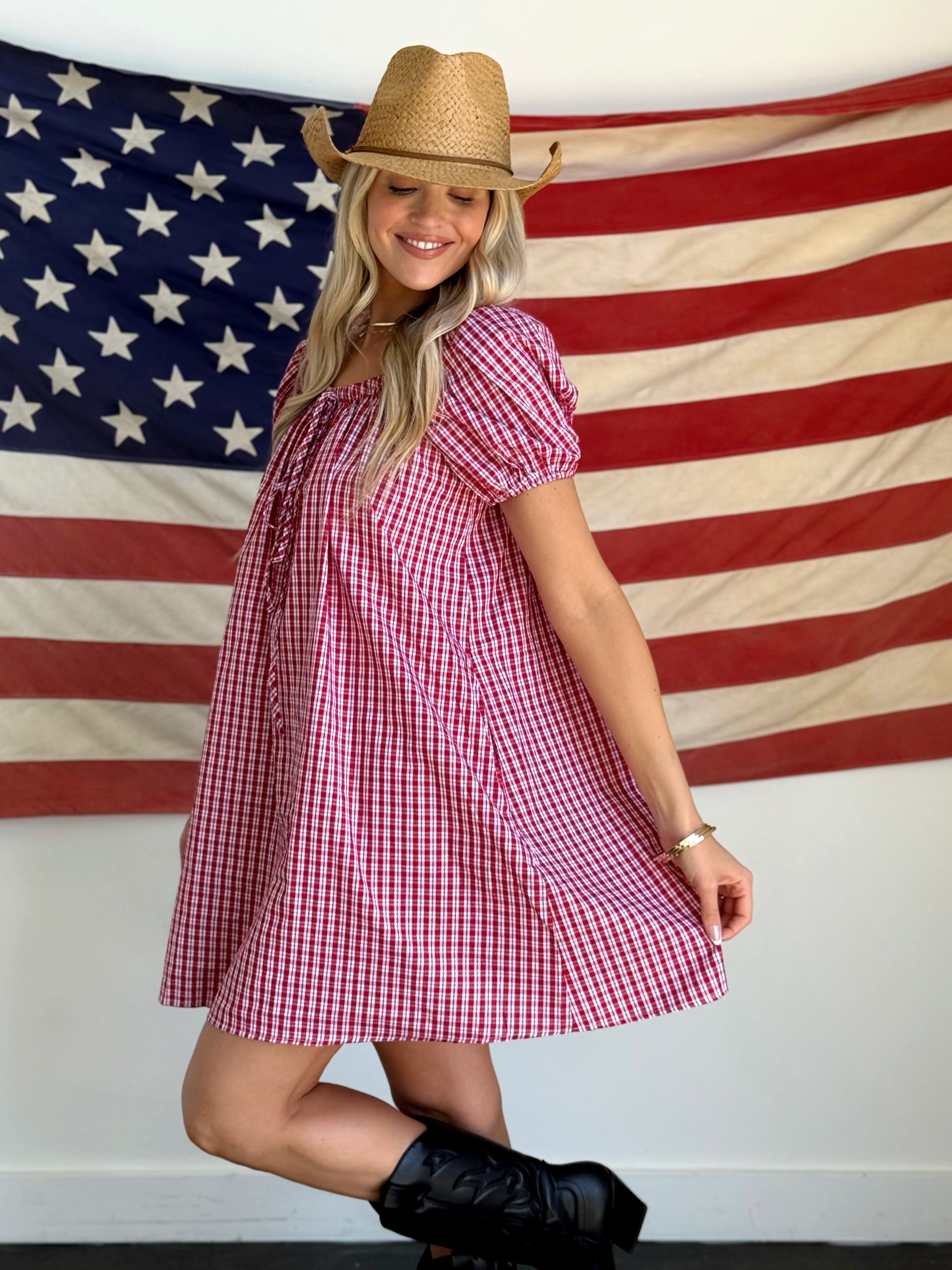 Sweet Pea Dress - RED - willows clothing SHORT DRESS