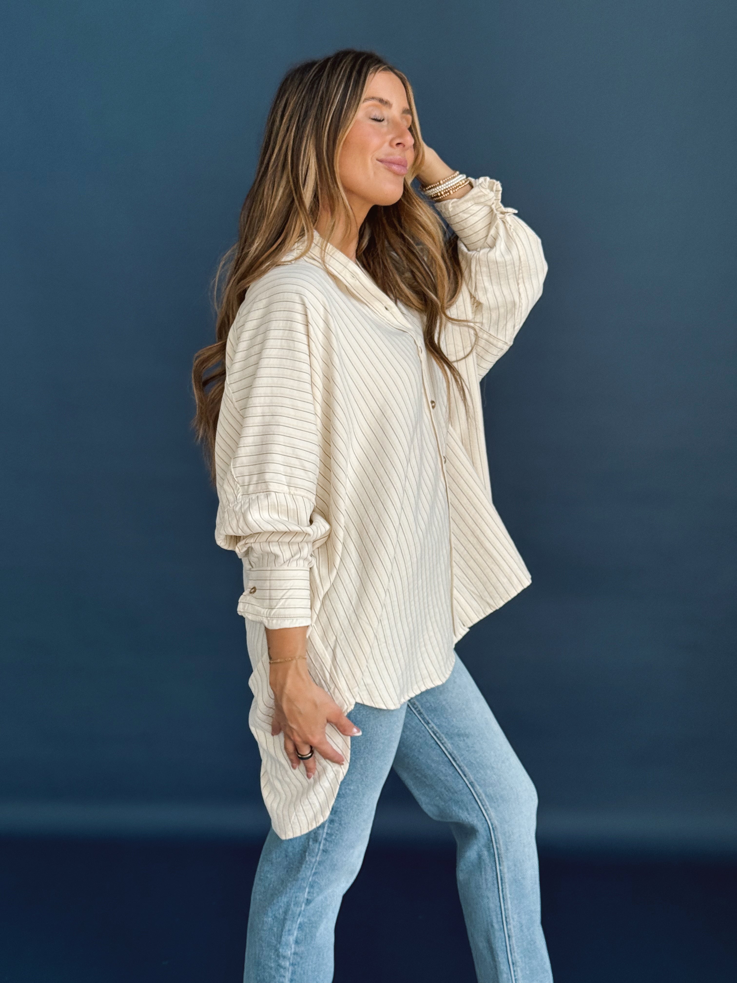 Sycamore Top - CREAM - willows clothing L/S SHIRT