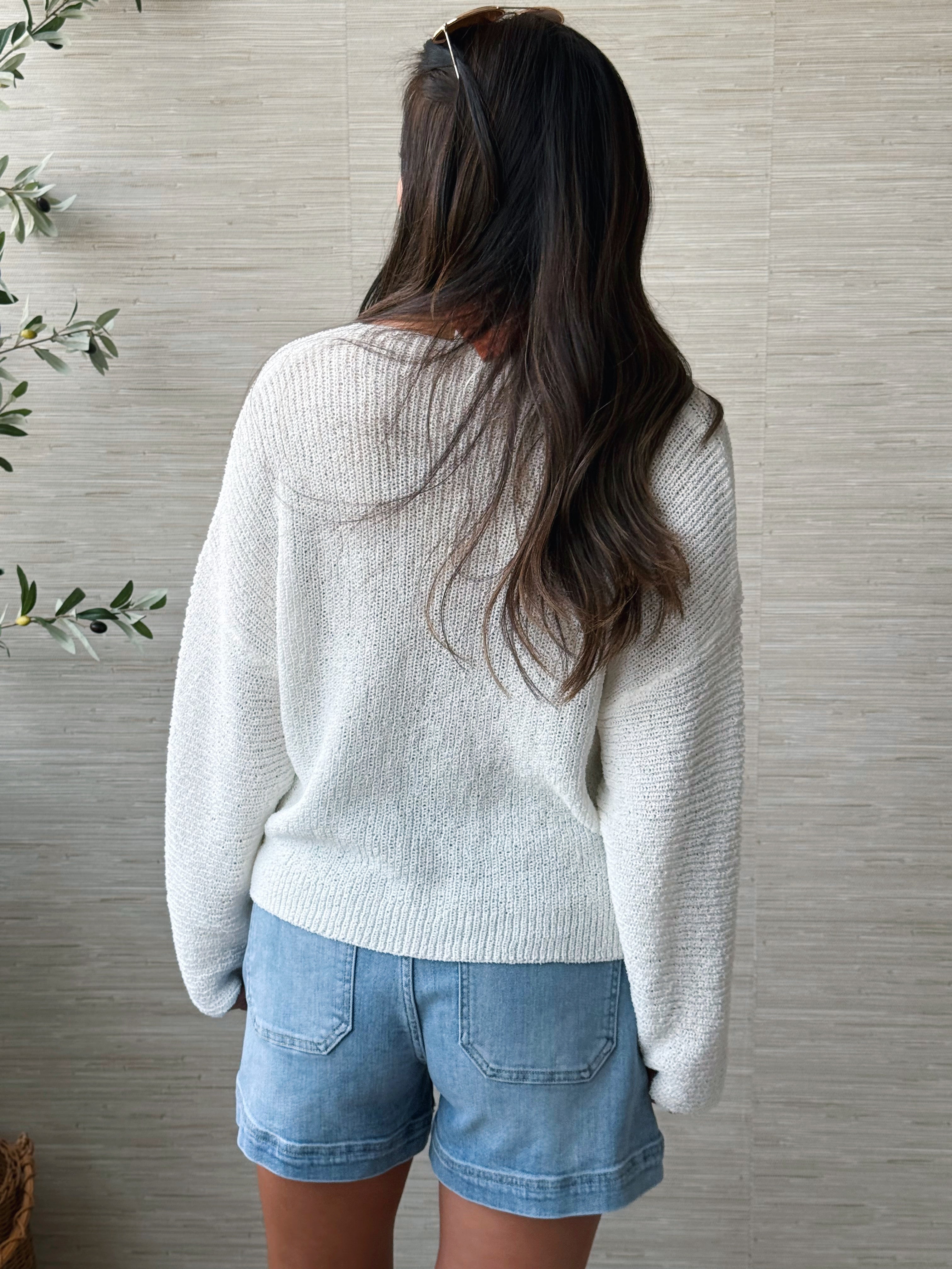 Tate Cardigan - WHITE - willows clothing Cardigan