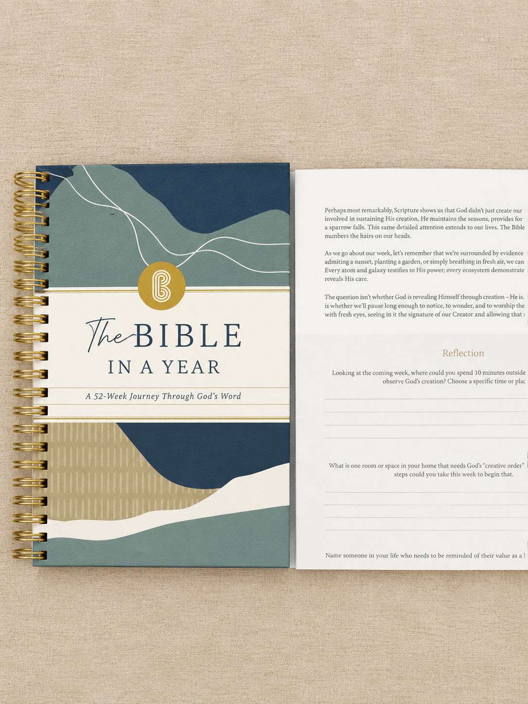 The Bible In A Year: A 52-Week Journey Through God's Word - willows clothing NOTEBOOKS