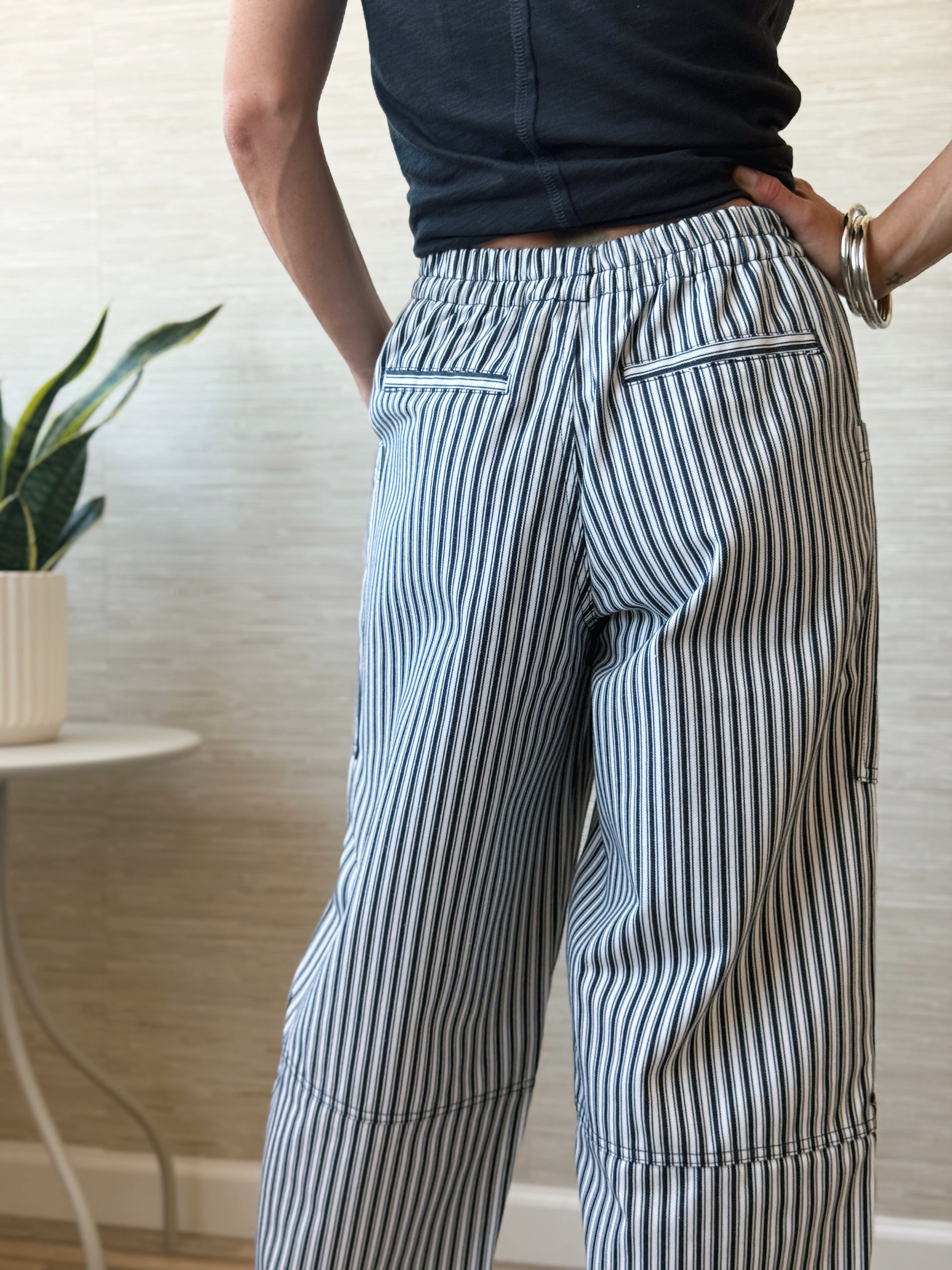 Theresa Barrel Jeans - NAVY - willows clothing BARREL JEAN