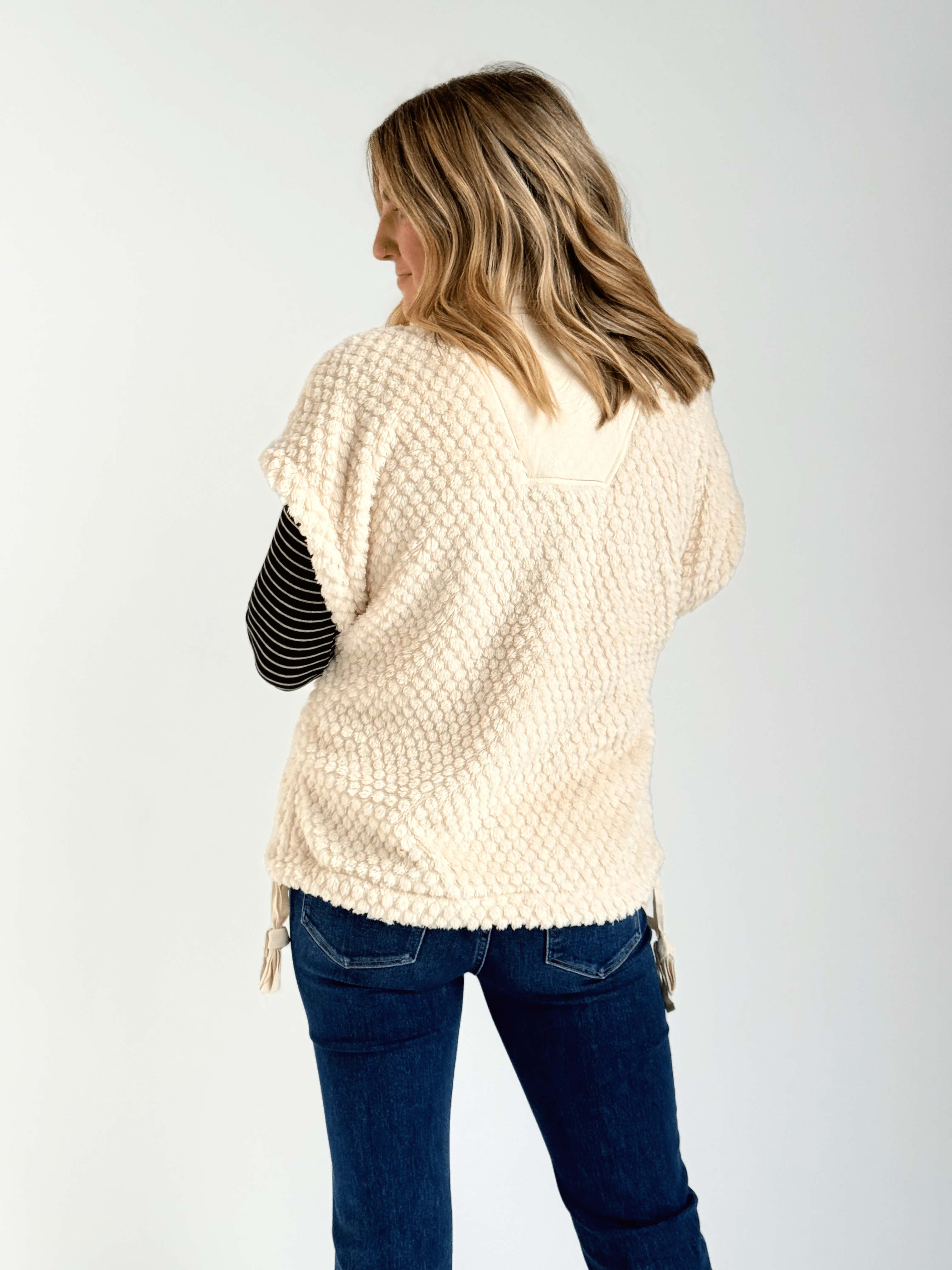 Together Again Vest - ECRU - willows clothing VEST