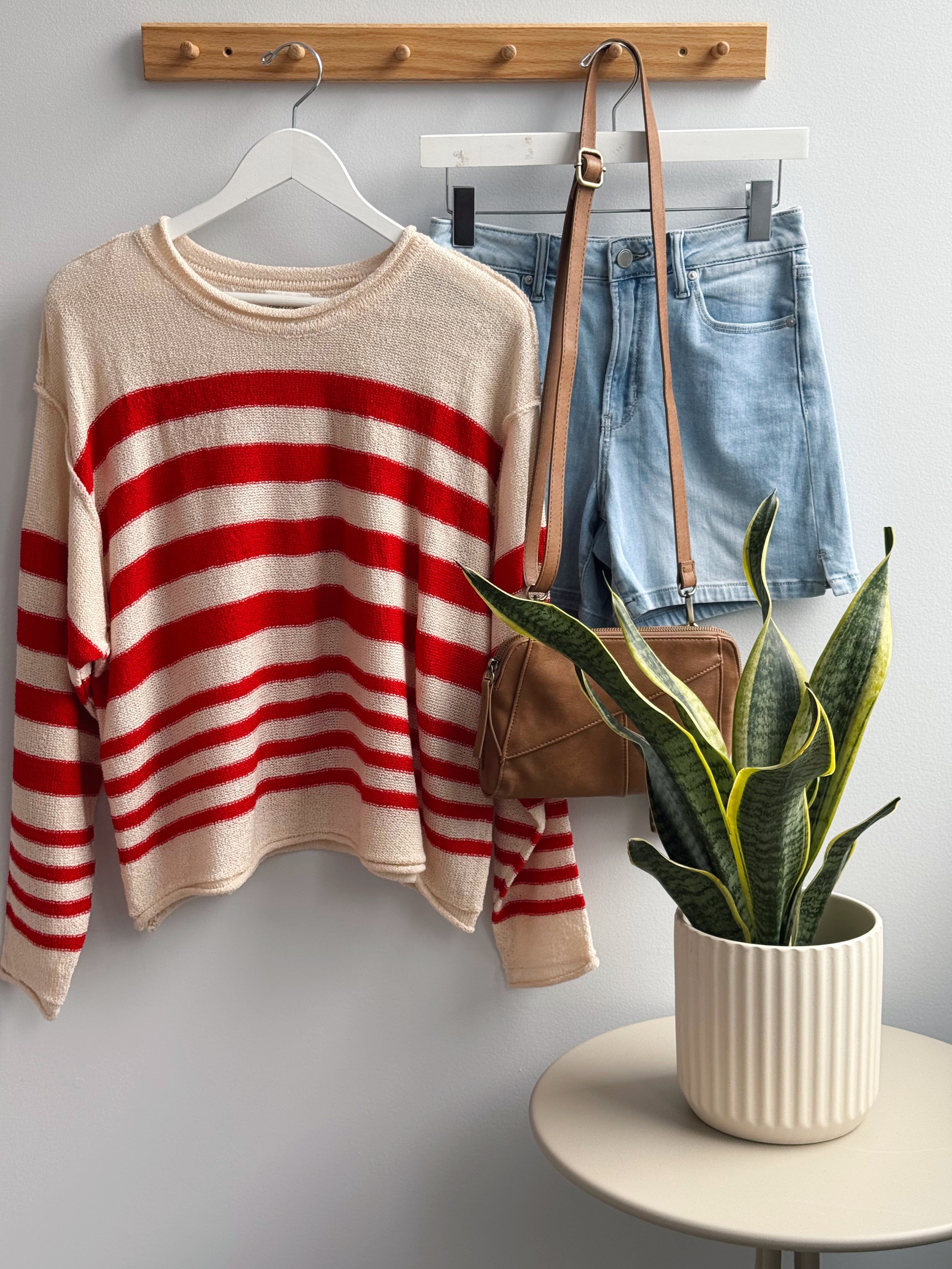 Tori Sweater - TOMATO - willows clothing SWEATER