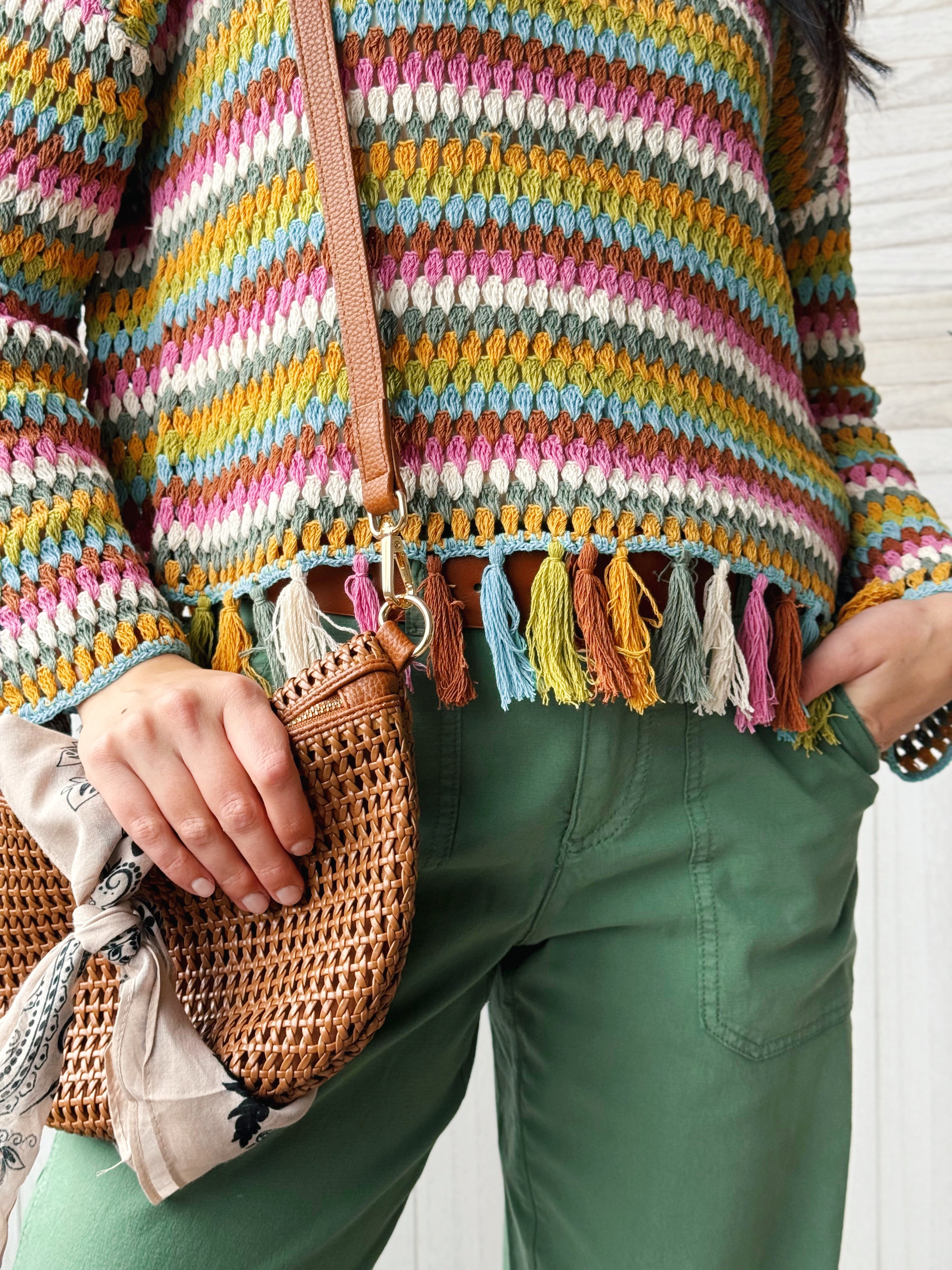 [TRIBAL] Carly Sweater - AQUA SKY - willows clothing SWEATER