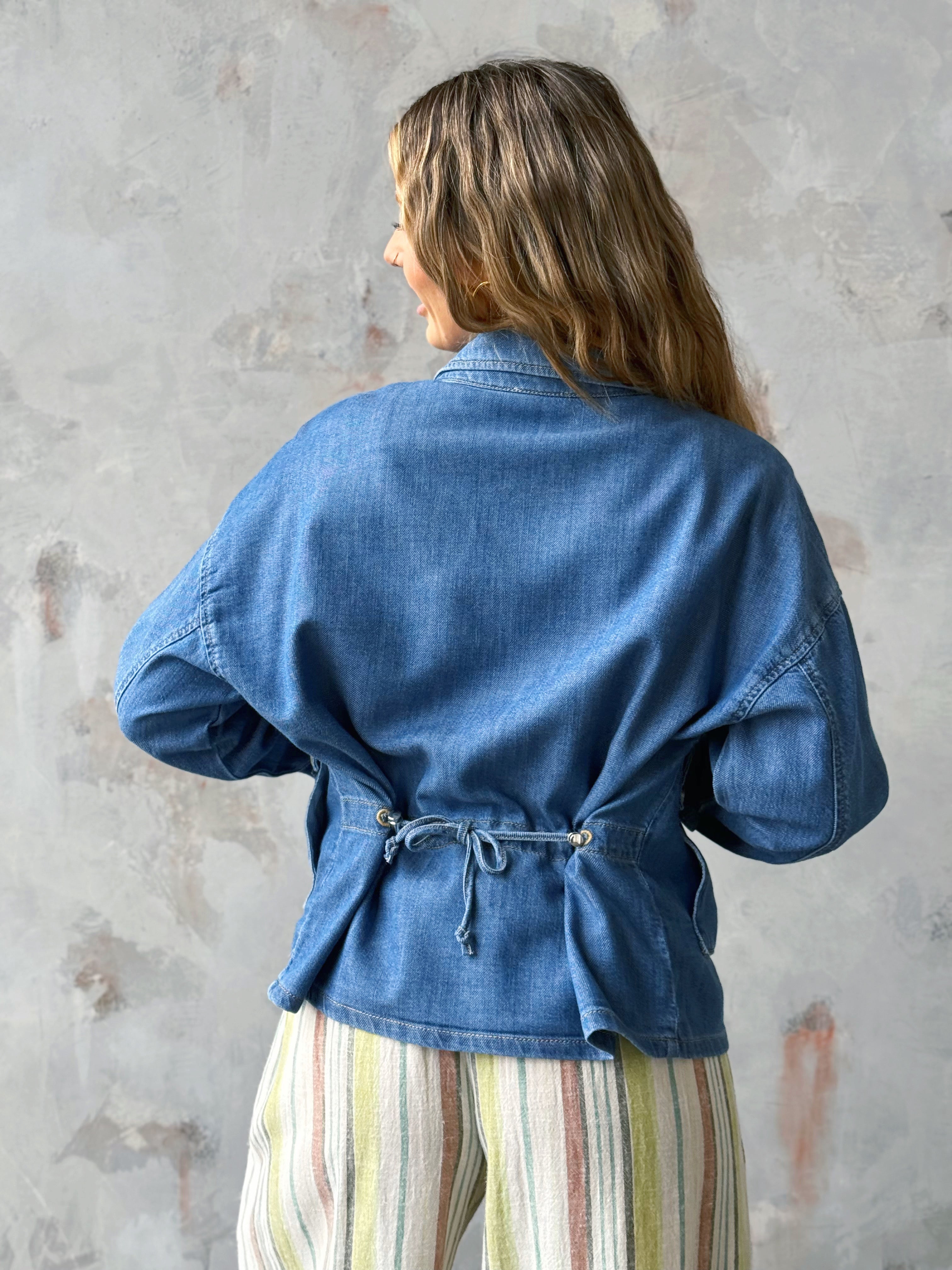 [TRIBAL] Ellis Jacket - FJORDBLUE - willows clothing DENIM JACKET