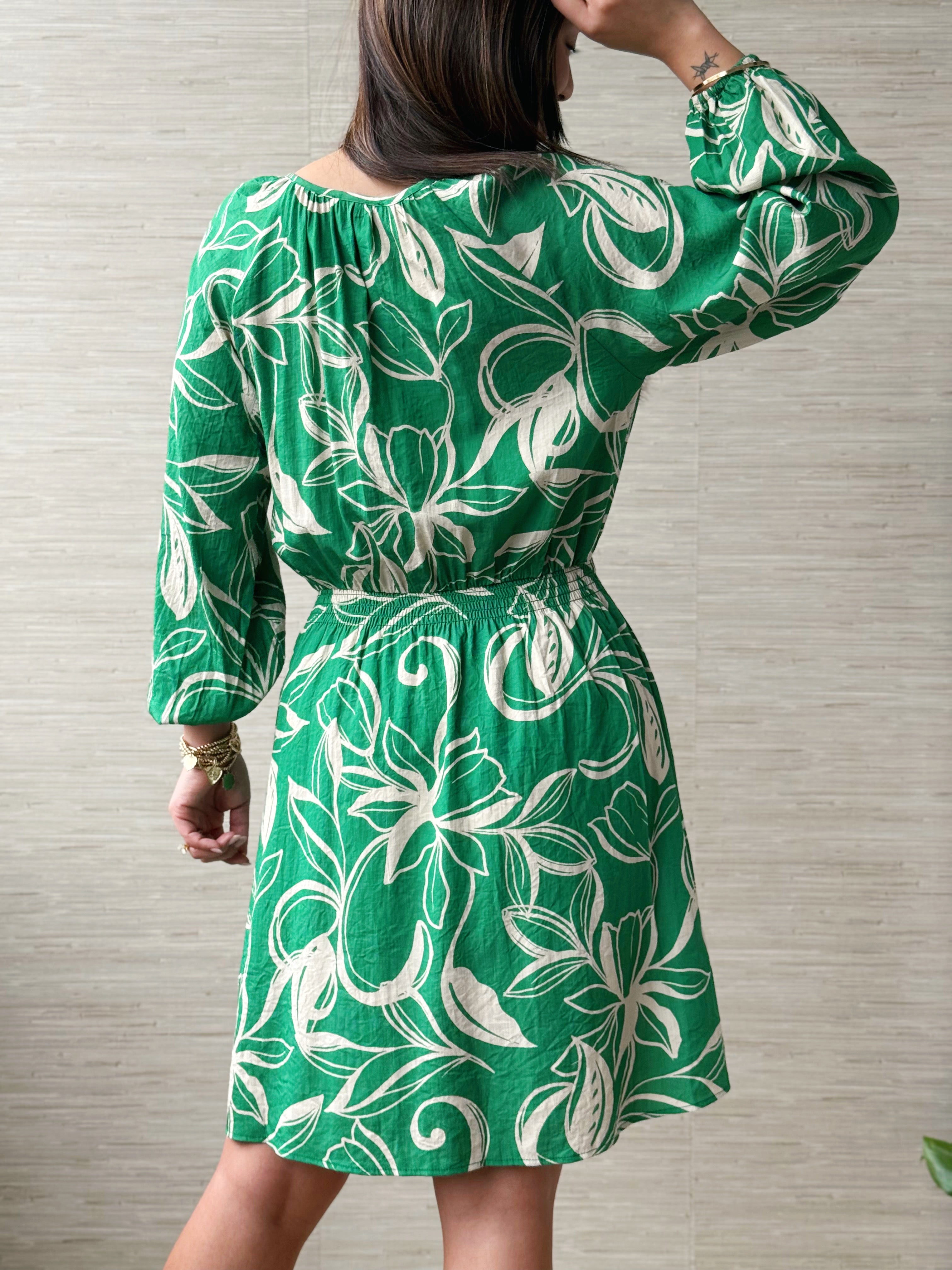 [TRIBAL] In My Garden Dress - GRASS - willows clothing SHORT DRESS