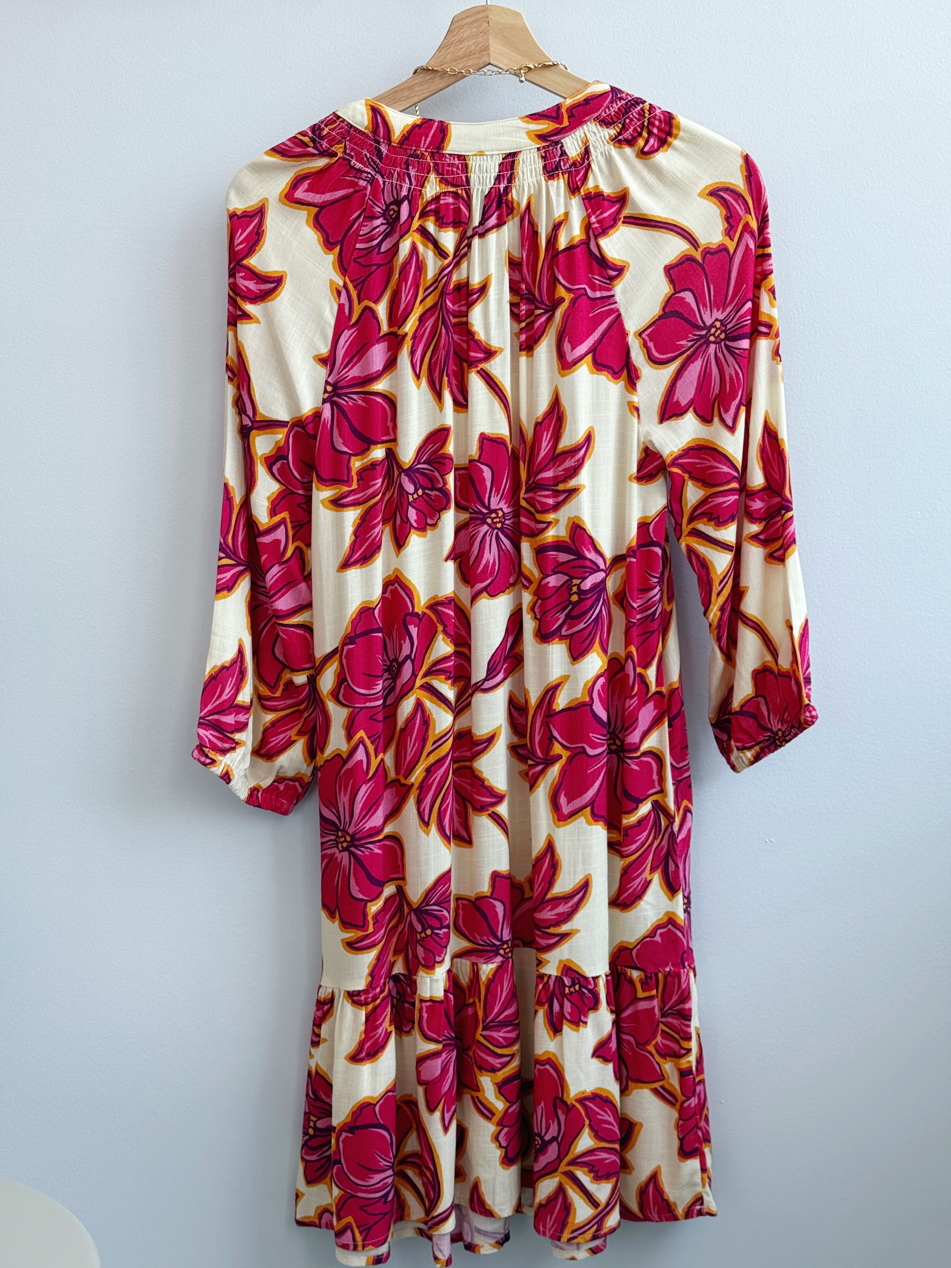 [TRIBAL] Junia Dress - PINKGLOW - willows clothing SHORT DRESS
