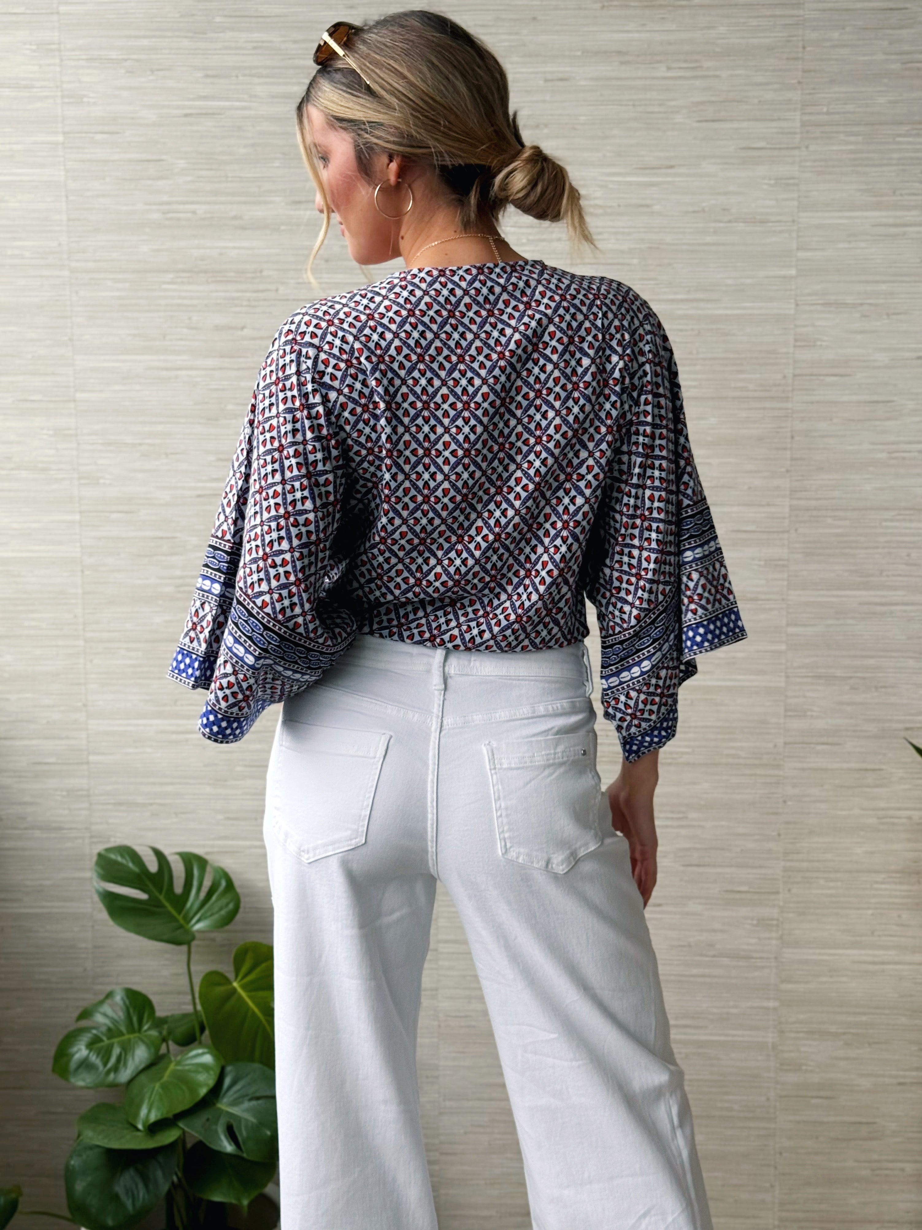 [TRIBAL] Lani Blouse - ST KITTS - willows clothing BLOUSE