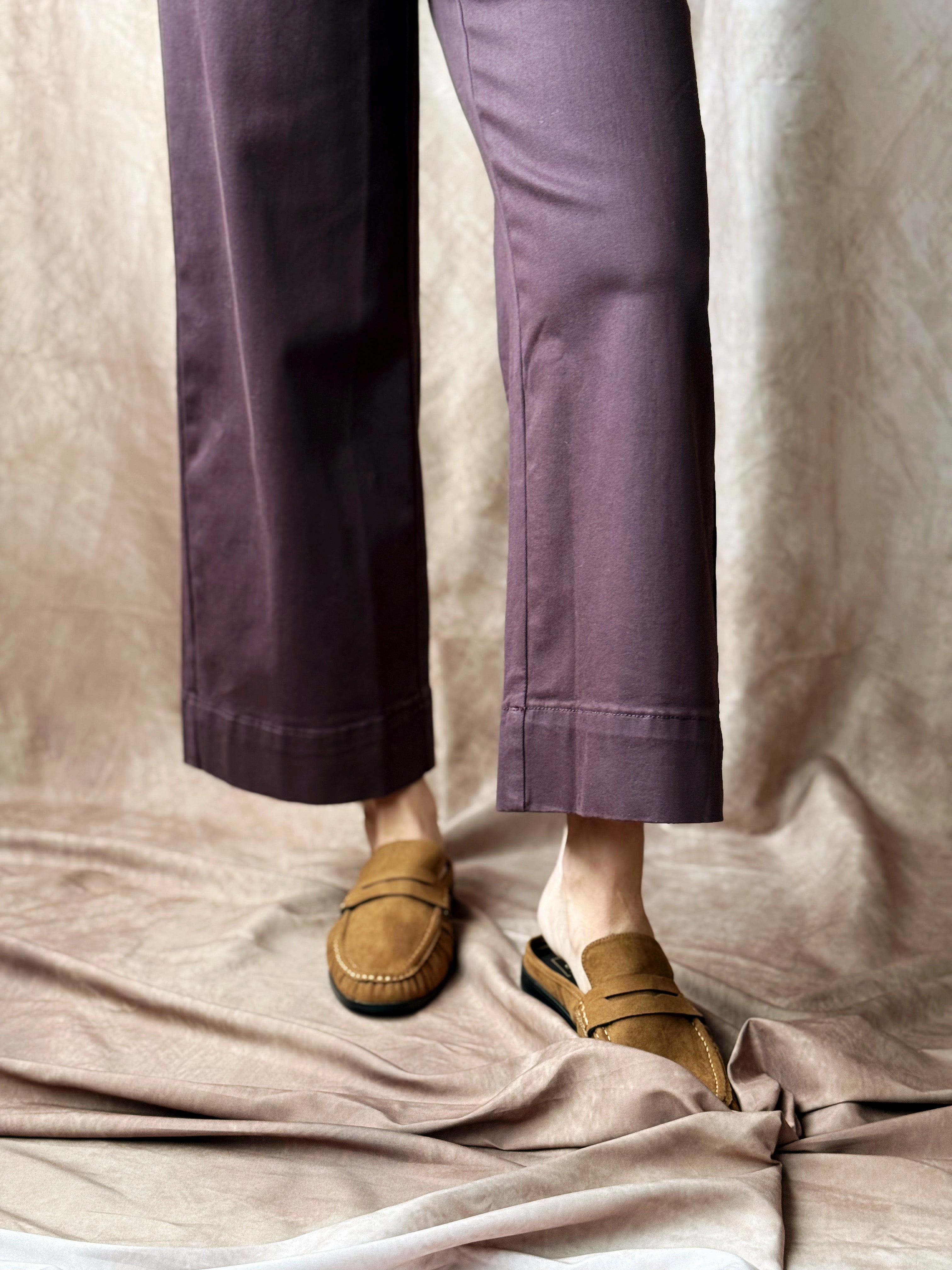 [TRIBAL] Mulberry Palazzo Pants - FUDGE - willows clothing CROP WIDE LEG