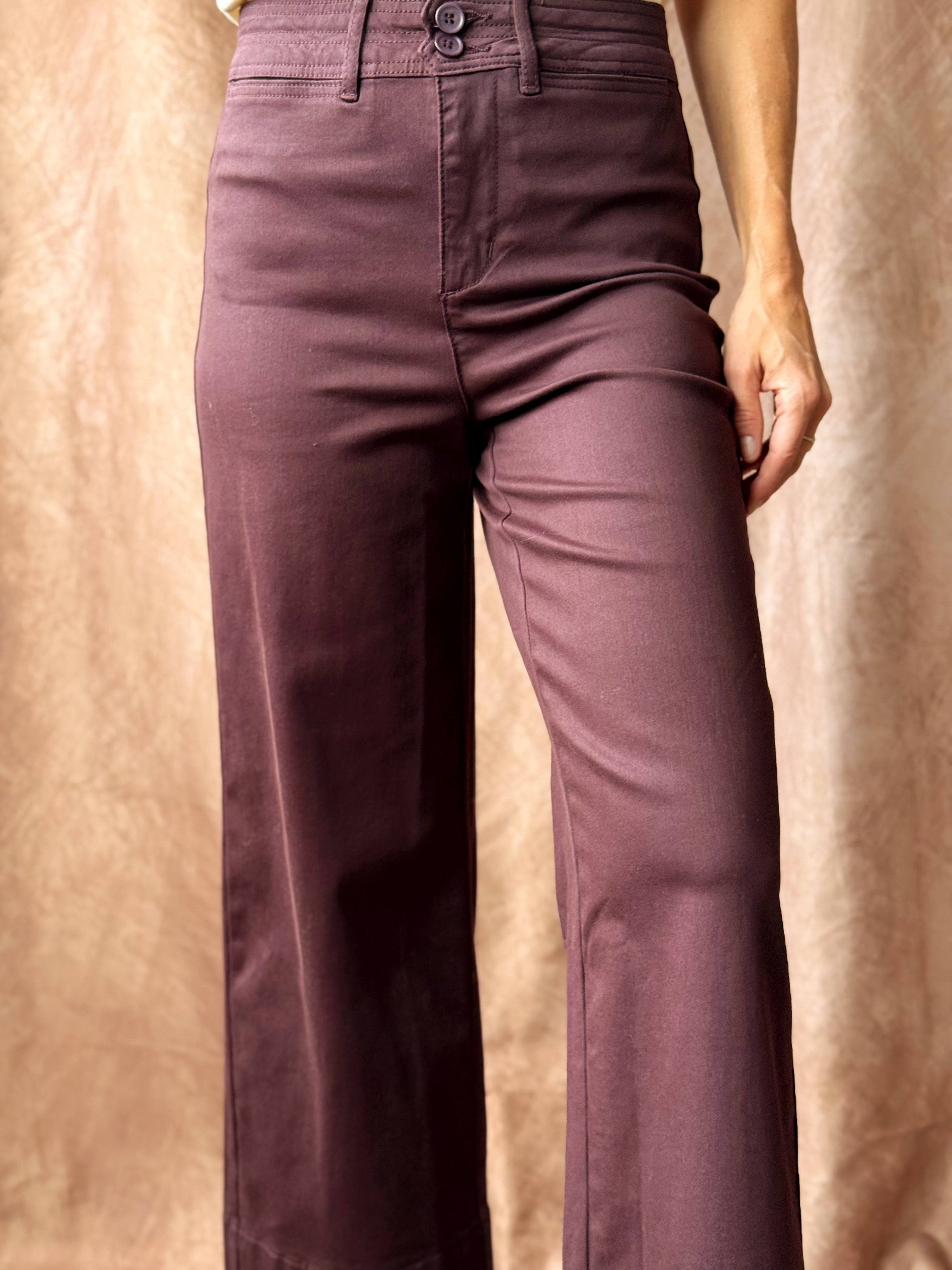 [TRIBAL] Mulberry Palazzo Pants - FUDGE - willows clothing CROP WIDE LEG