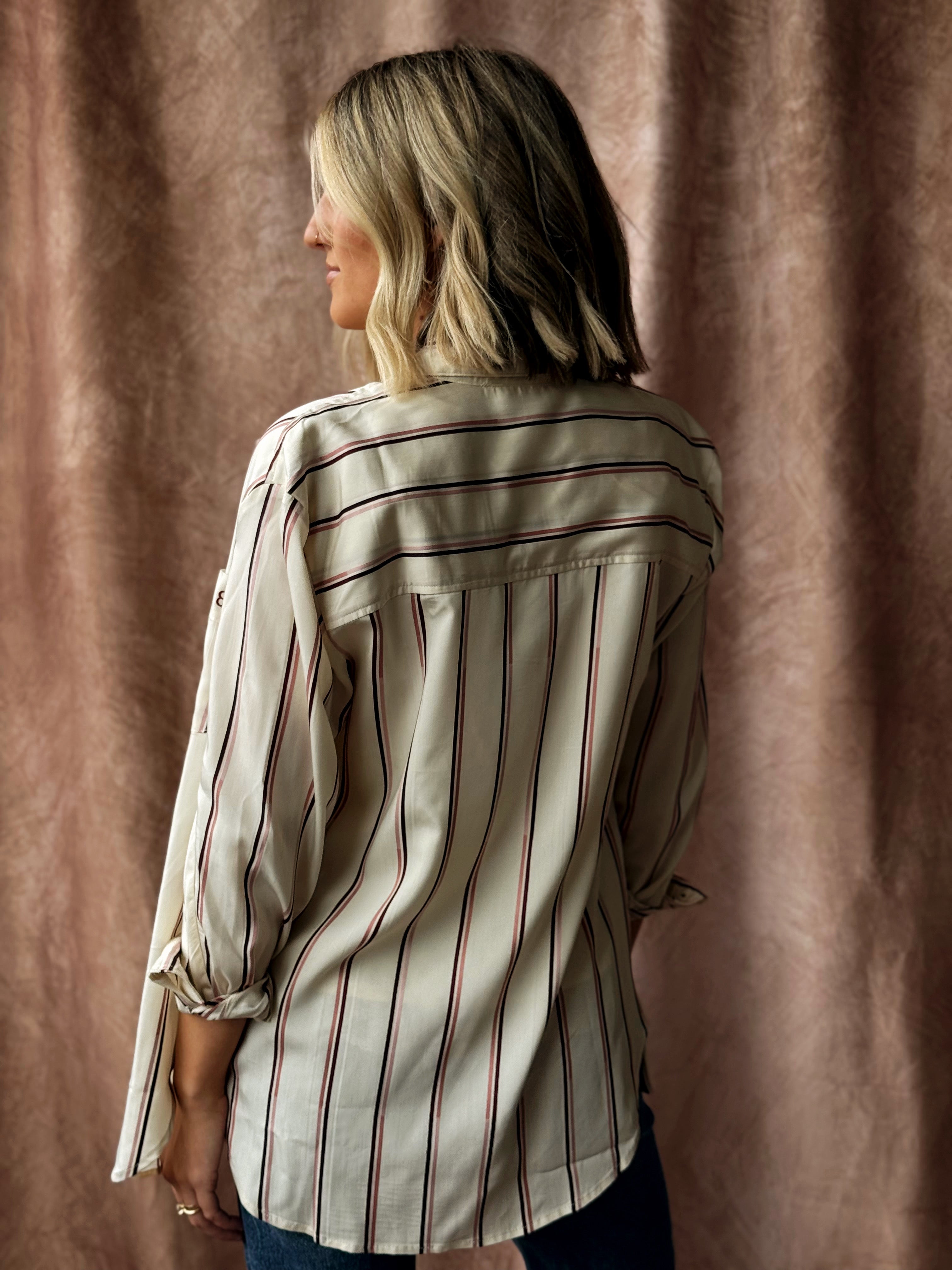[TRIBAL] Oxford Shirt - ANTIQUE WHITE - willows clothing L/S SHIRT