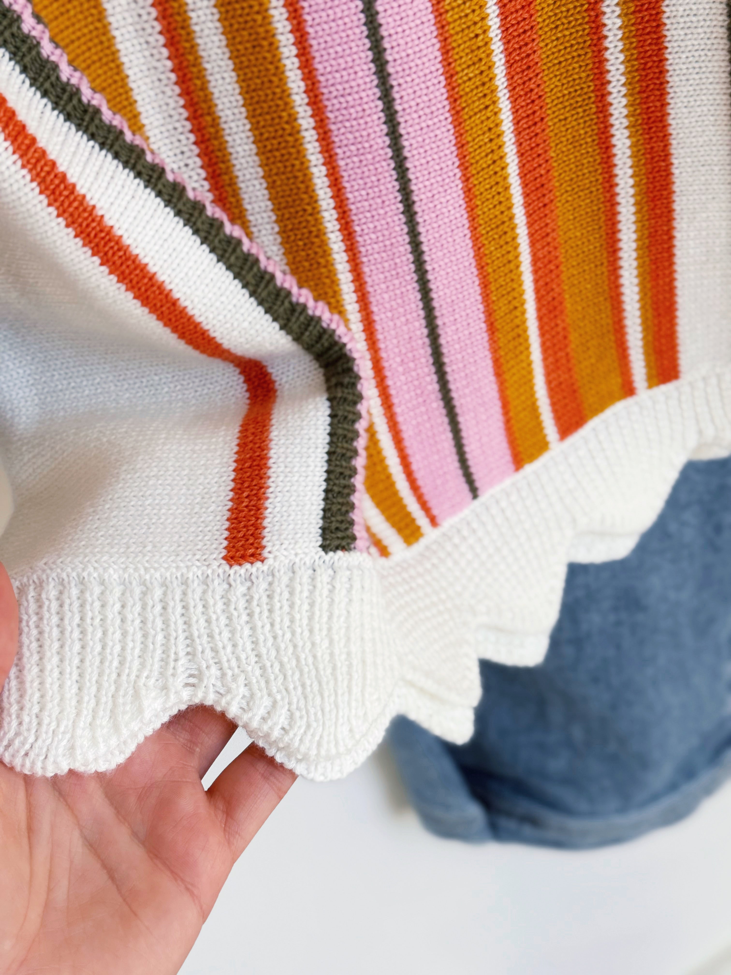 [TRIBAL] Paola Sweater Tank - EGGSHELL MULTI - willows clothing TANK