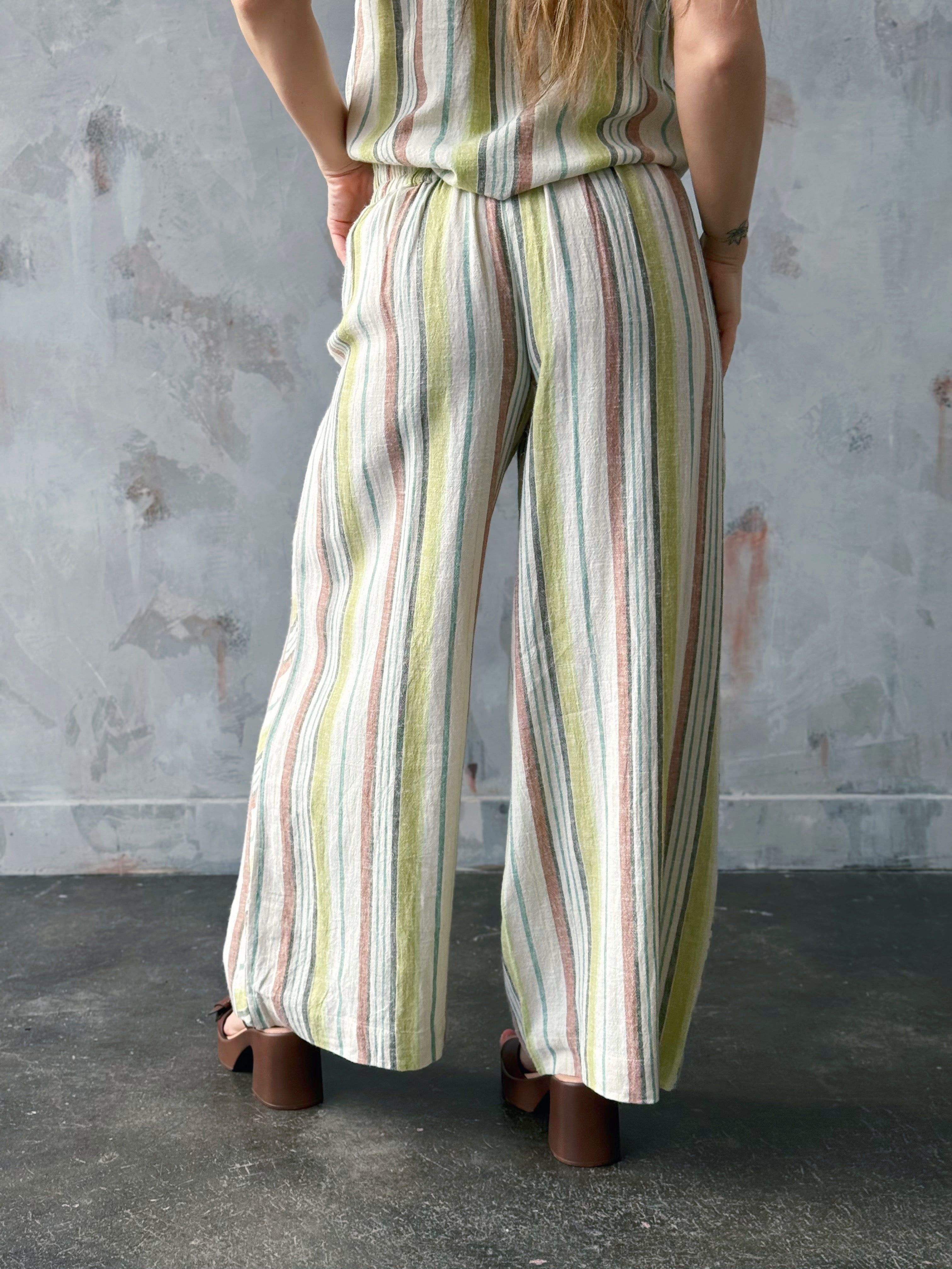 [TRIBAL] Provence Linen Pants - KIWIZEST - willows clothing PANTS